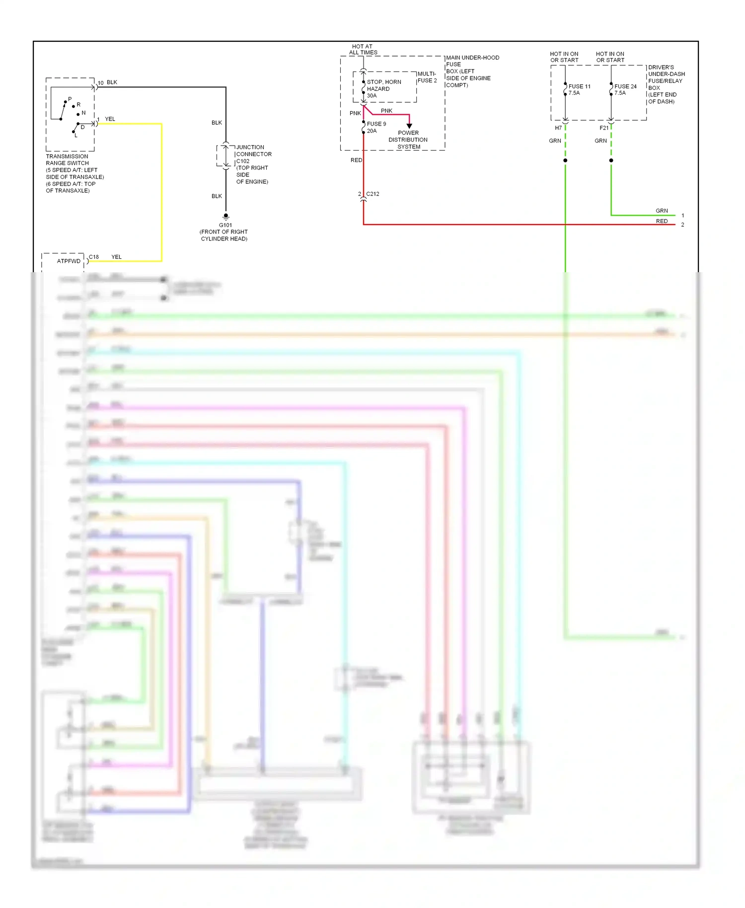 Wiring diagram tp sensor for Honda Odyssey IV (2008-2013) (1 of 1)