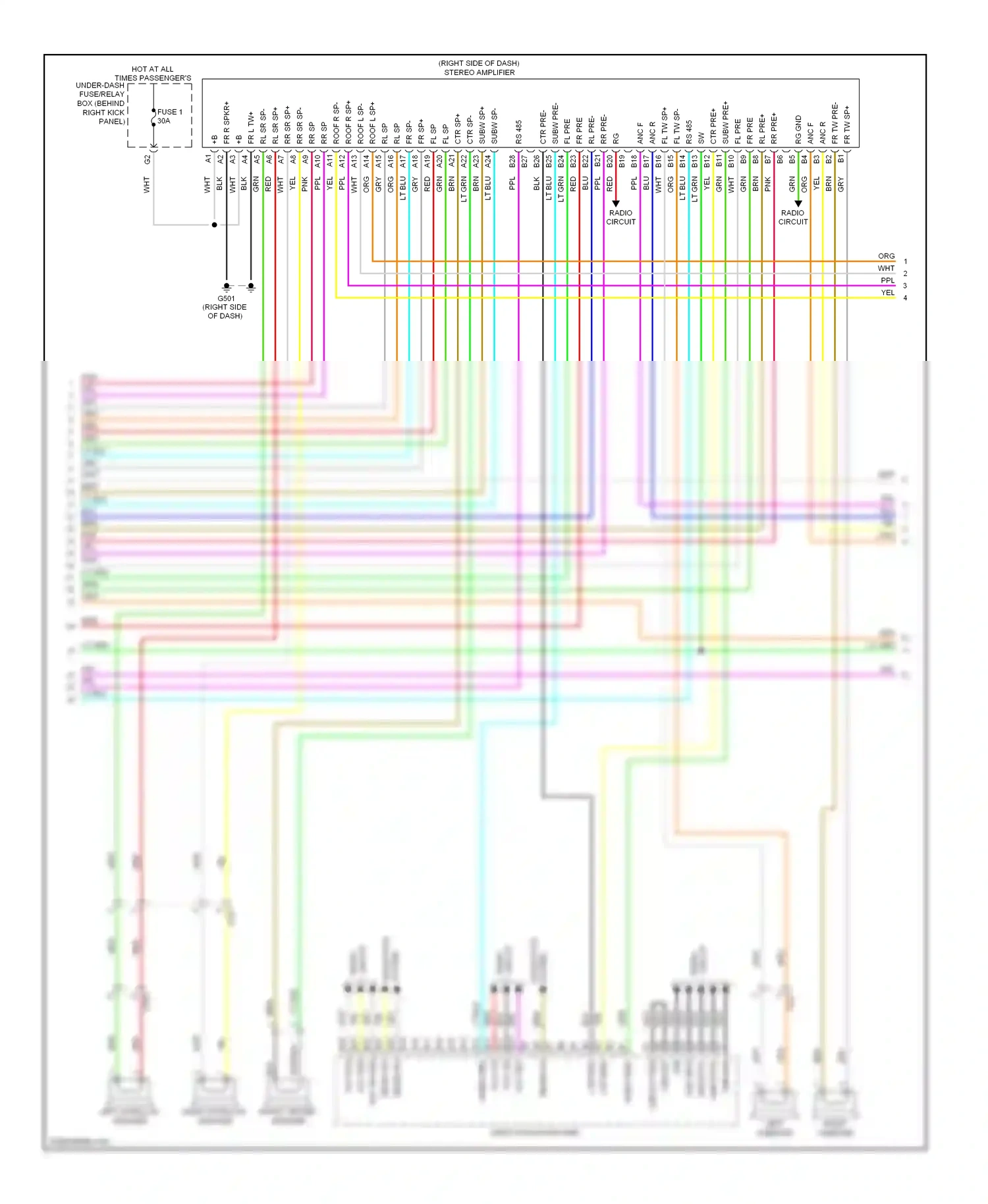Wiring diagram usb data - for Honda Odyssey IV (2008-2013) (4 of 4)