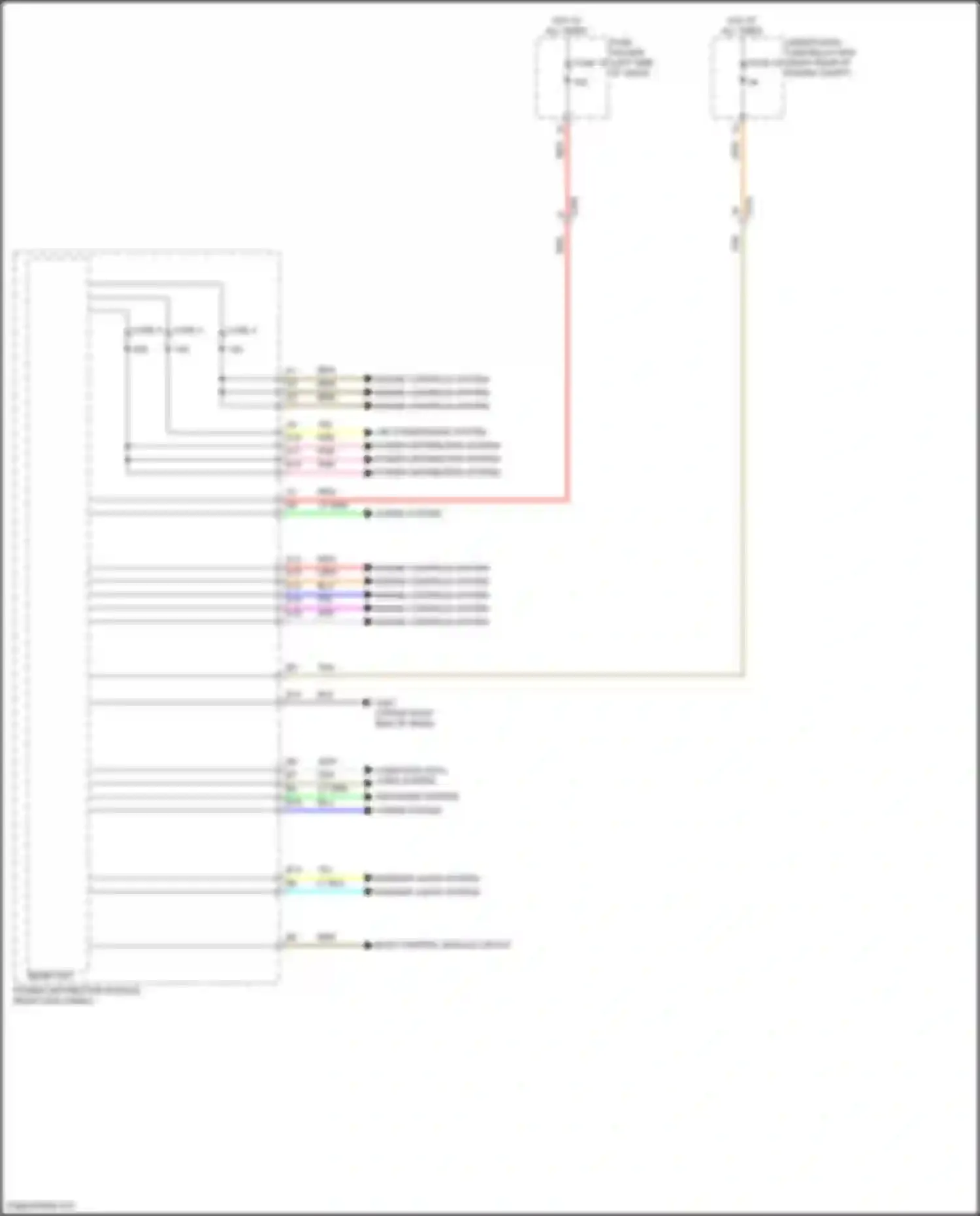 Odyssey Honda V facelift 2 (2020-2024): Power distribution module circuit (1 of 2)