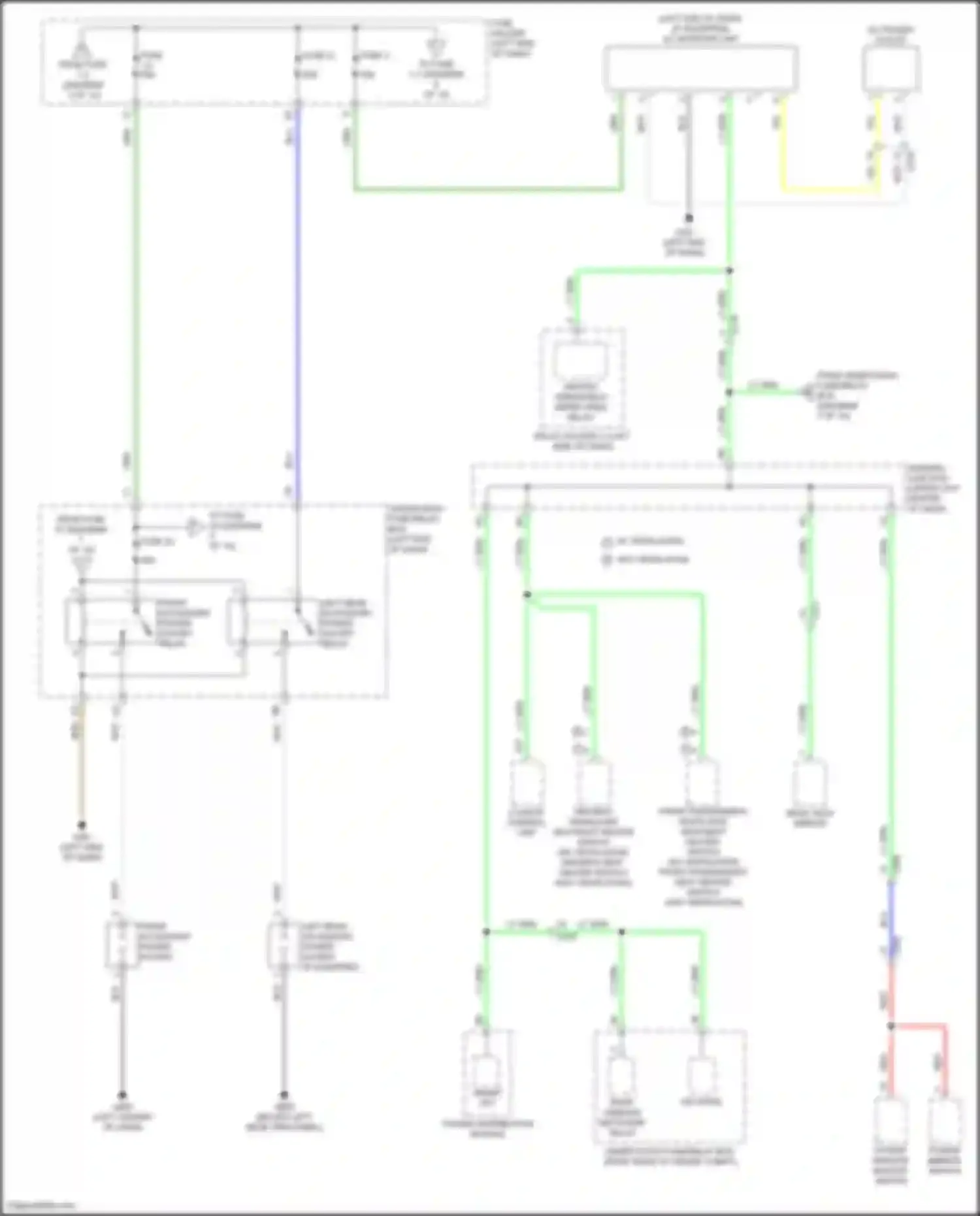 Odyssey Honda V facelift 2 (2020-2024): Power distribution circuit (4 of 10)