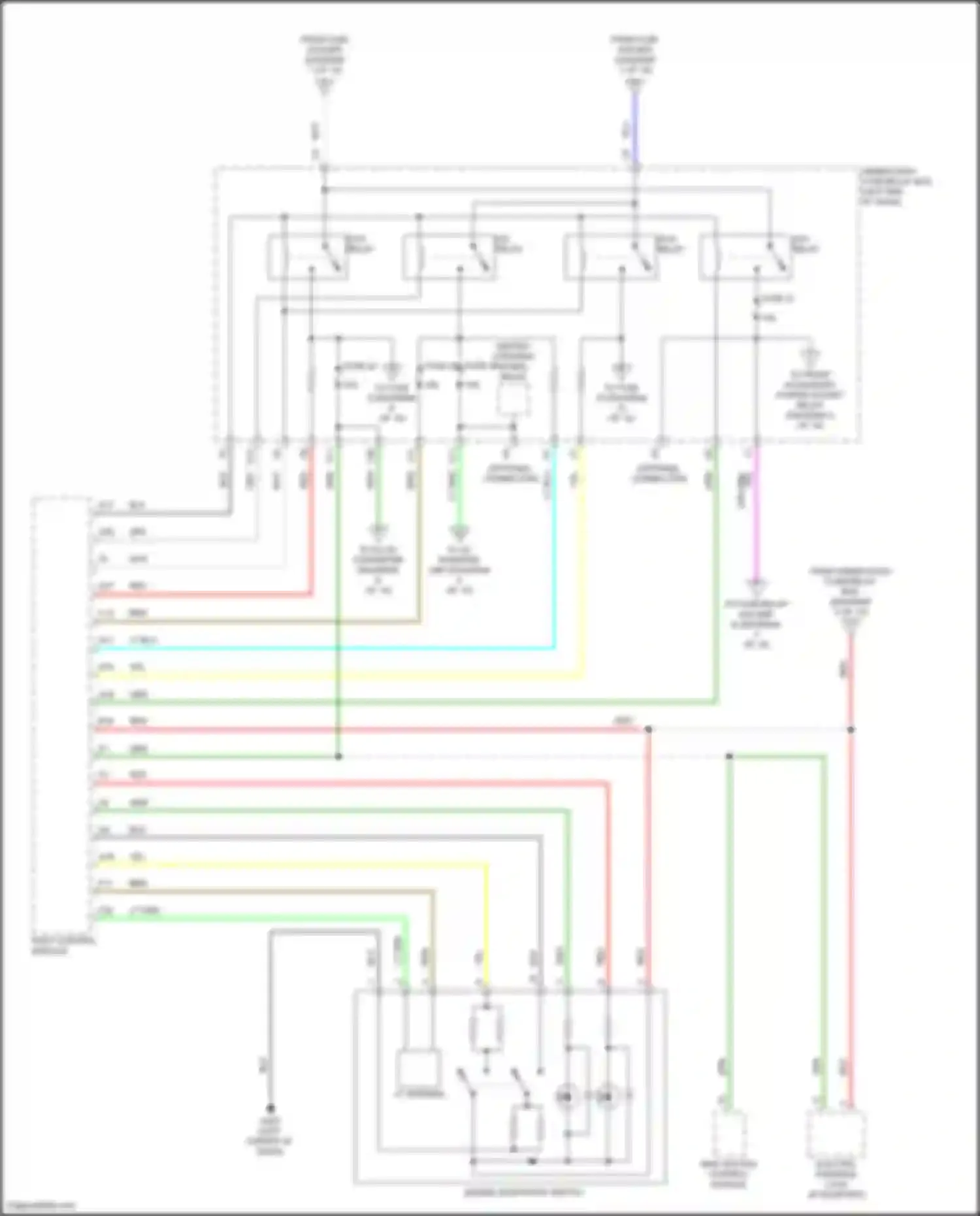 Odyssey Honda V facelift 2 (2020-2024): Power distribution circuit (7 of 10)