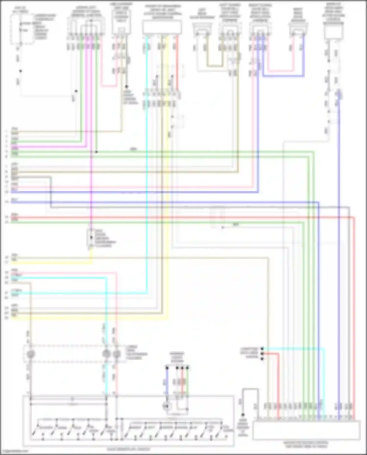 Odyssey Honda V facelift 2 (2020-2024): Radio circuit, w/ color audio (2 of 2)