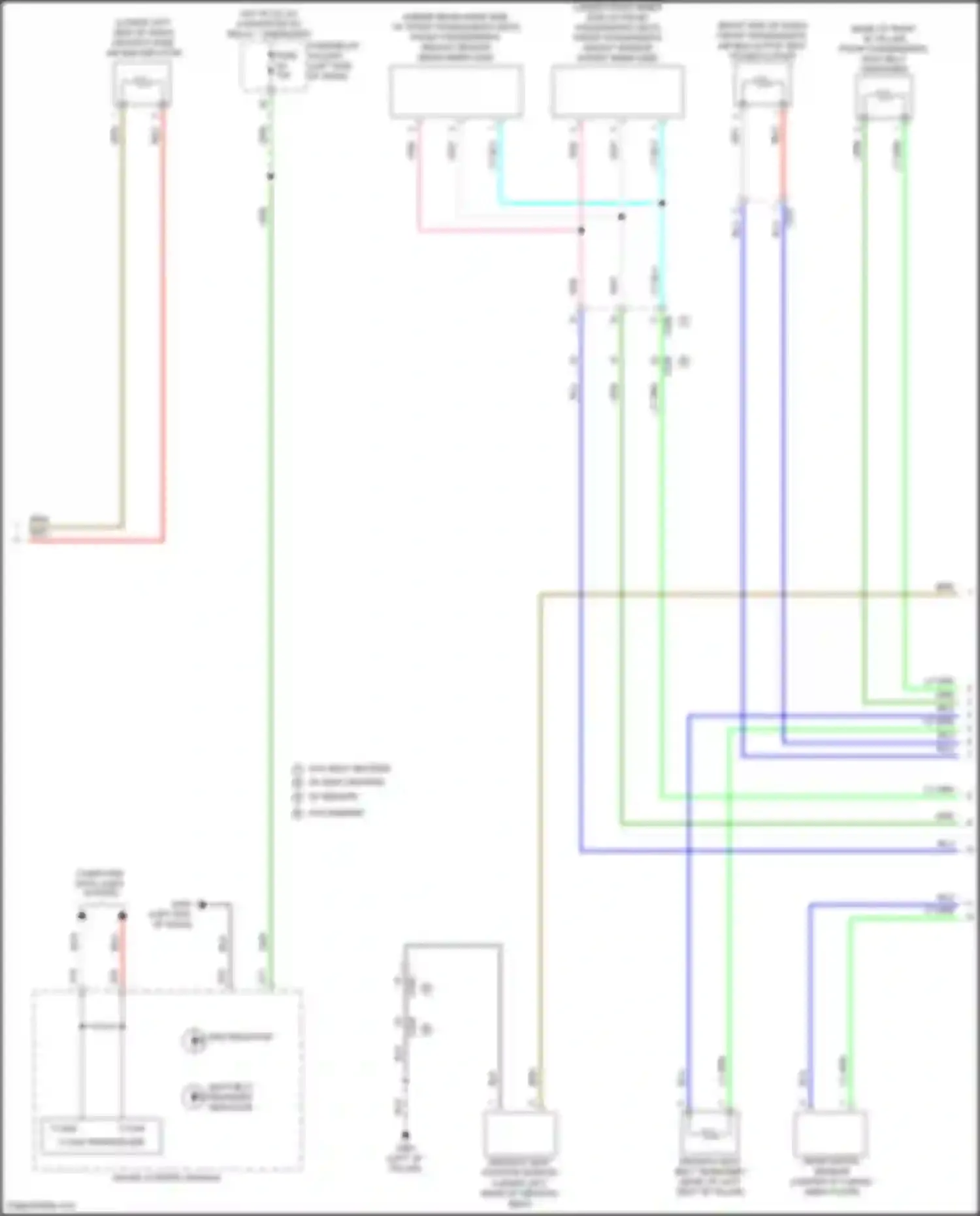 Odyssey Honda V facelift 2 (2020-2024): Supplemental restraints circuit (2 of 3)