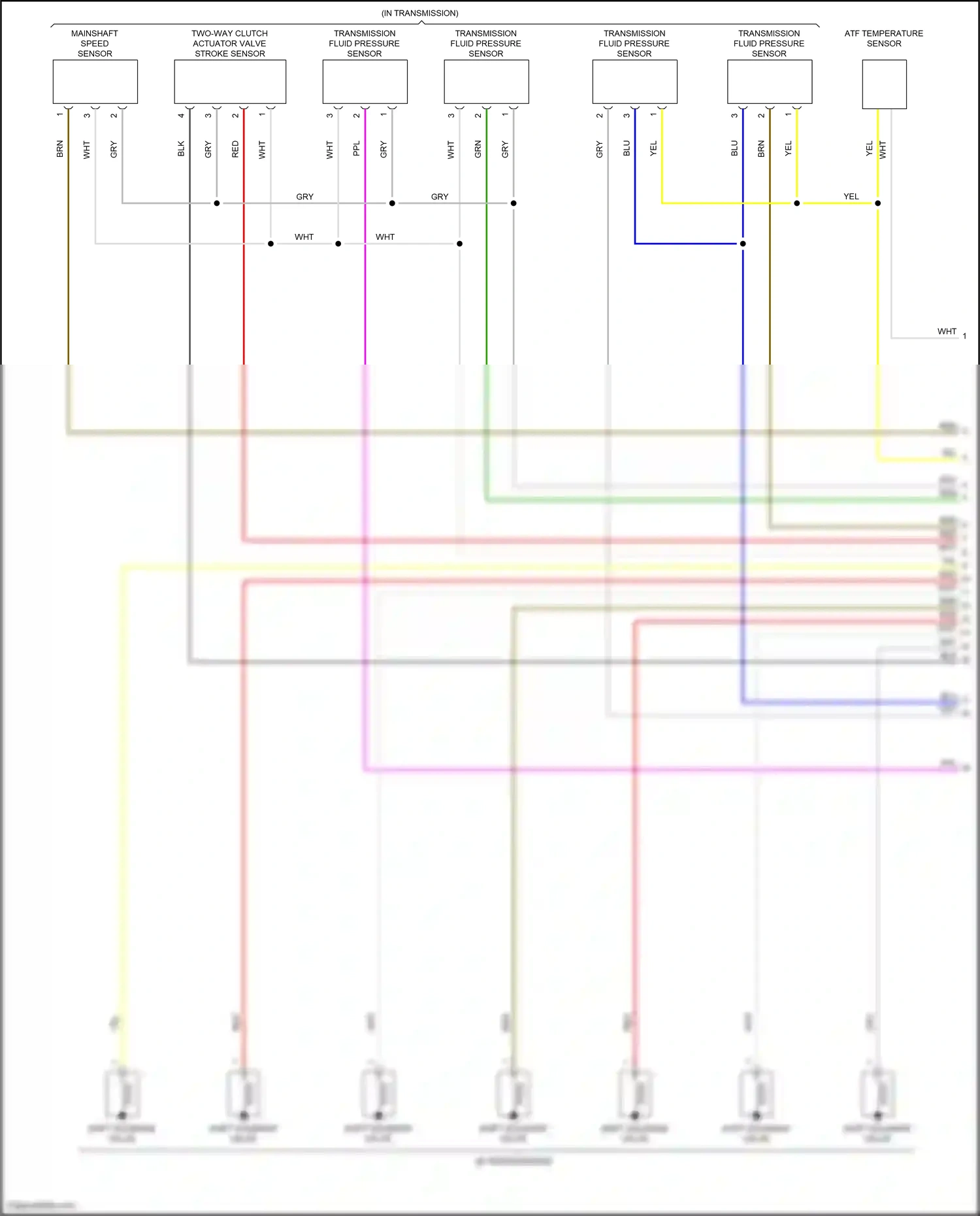 Wiring diagram atf temperature sensor for Honda Odyssey V facelift 2 (2020-2024) (1 of 1)