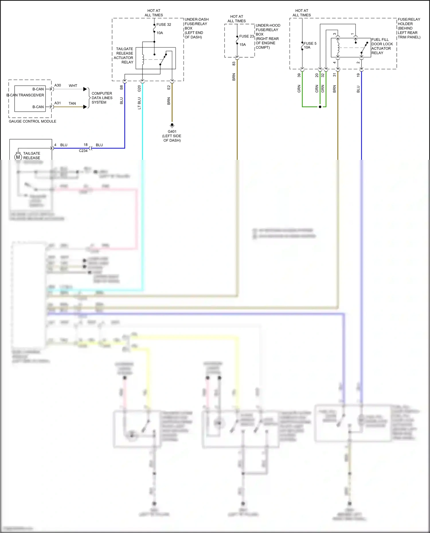 Wiring diagram body control module for Honda Odyssey V facelift 2 (2020-2024) (10 of 32)