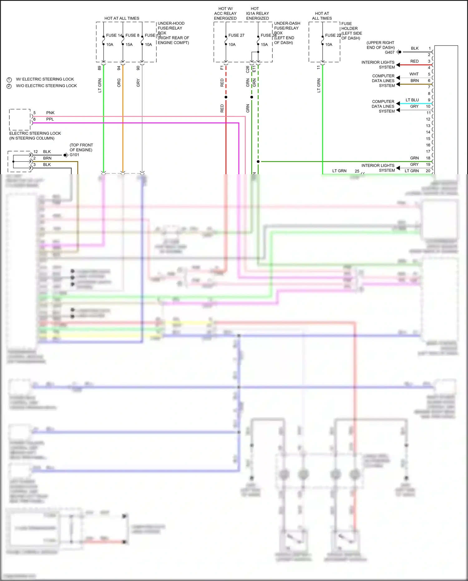 Wiring diagram body control module for Honda Odyssey V facelift 2 (2020-2024) (30 of 32)