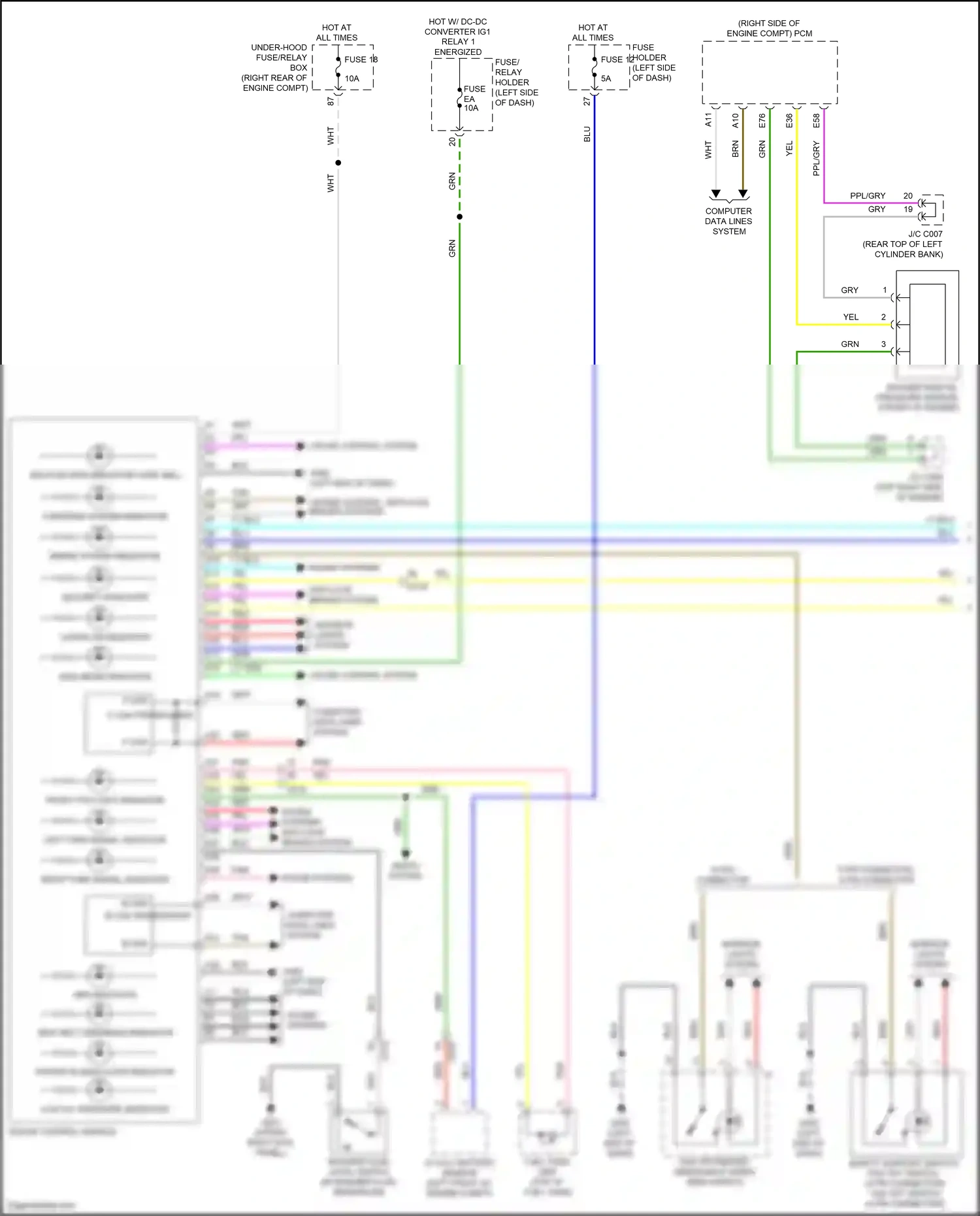 Wiring diagram charging system indicator for Honda Odyssey V facelift 2 (2020-2024) (2 of 2)