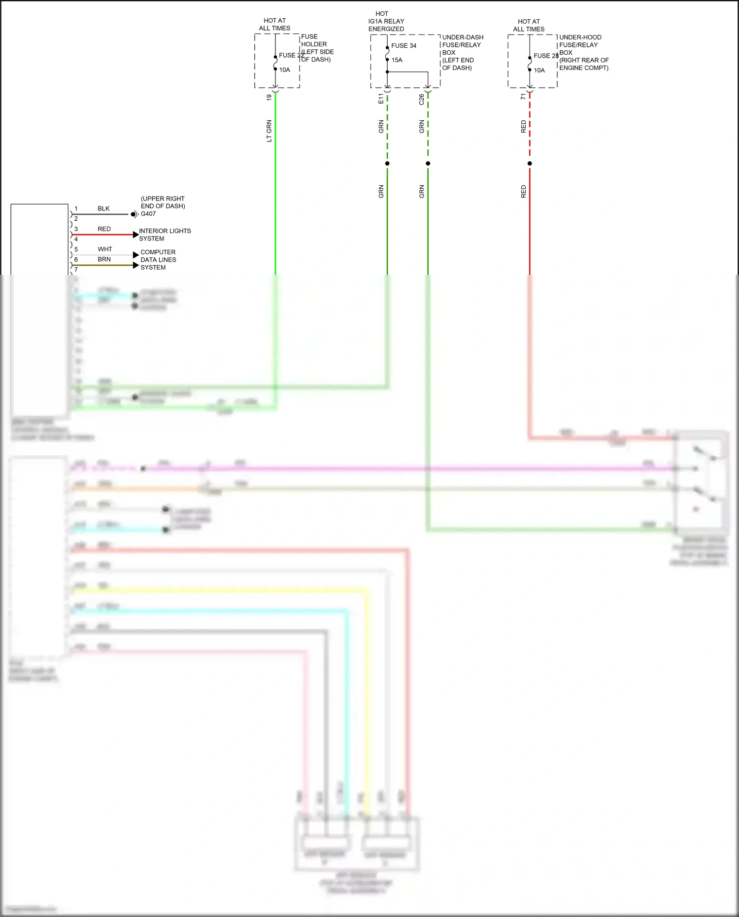 Wiring diagram computer data lines system for Honda Odyssey V facelift 2 (2020-2024) (50 of 87)