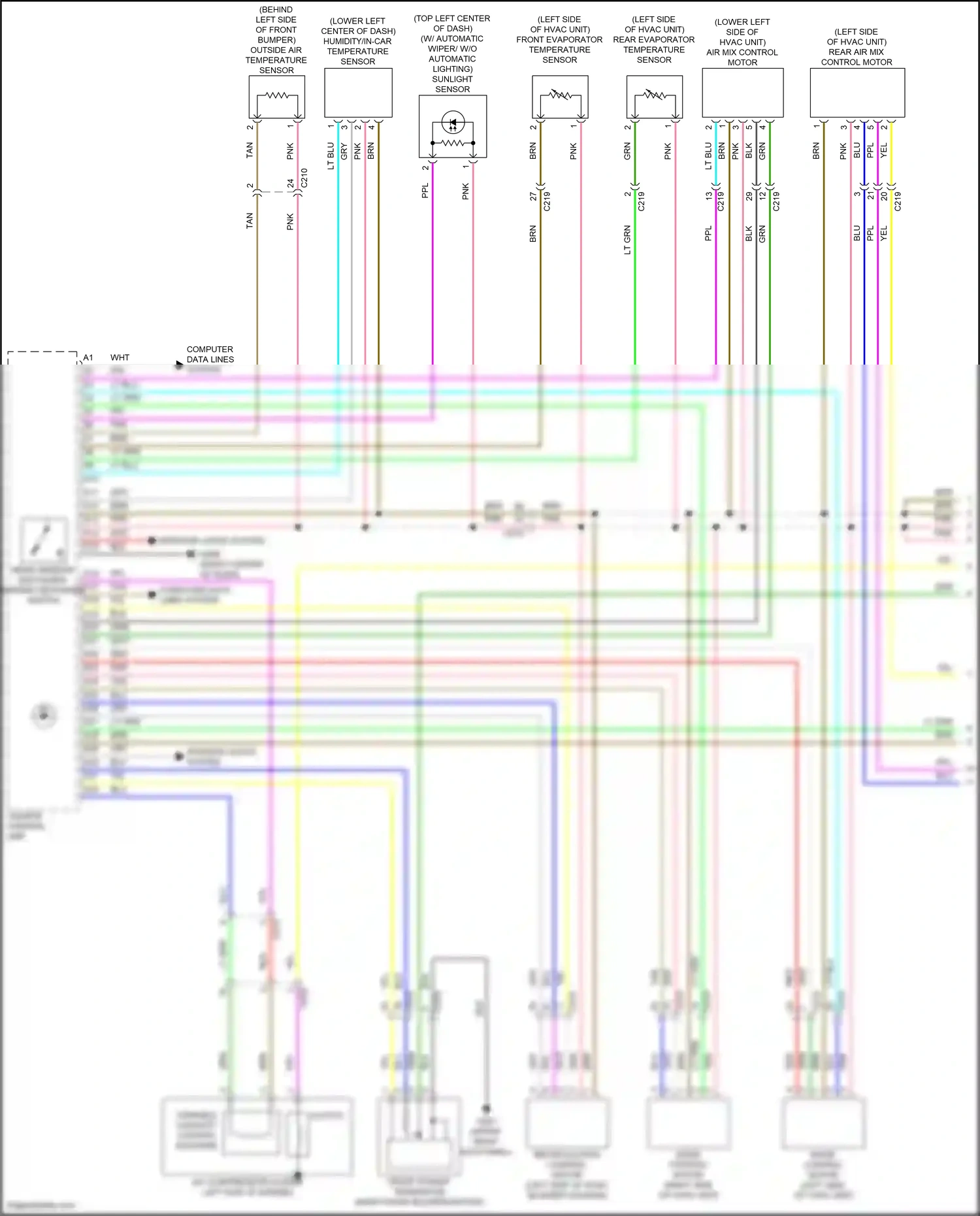 Wiring diagram computer data lines system for Honda Odyssey V facelift 2 (2020-2024) (11 of 87)