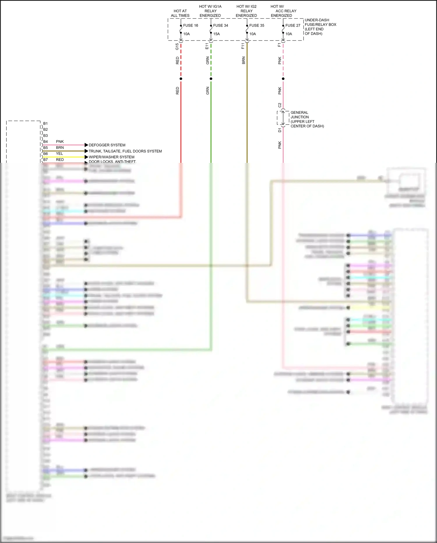 Wiring diagram computer data lines system for Honda Odyssey V facelift 2 (2020-2024) (42 of 87)