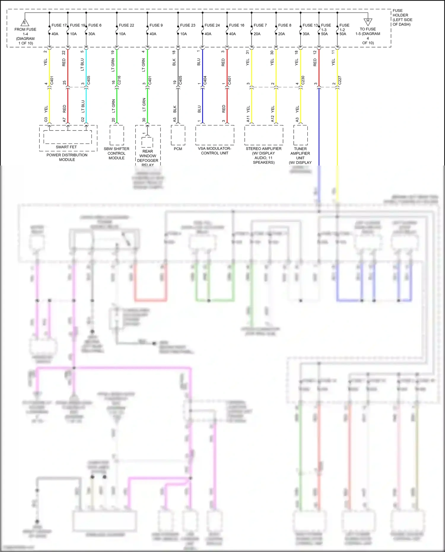 Wiring diagram computer data lines system for Honda Odyssey V facelift 2 (2020-2024) (35 of 87)
