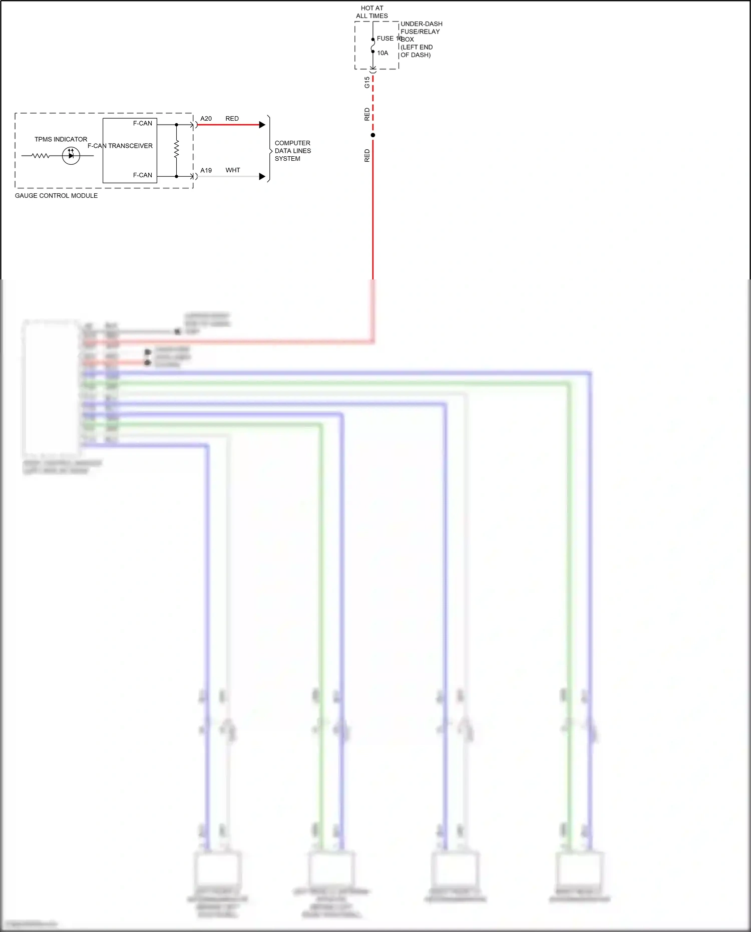 Wiring diagram computer data lines system for Honda Odyssey V facelift 2 (2020-2024) (60 of 87)