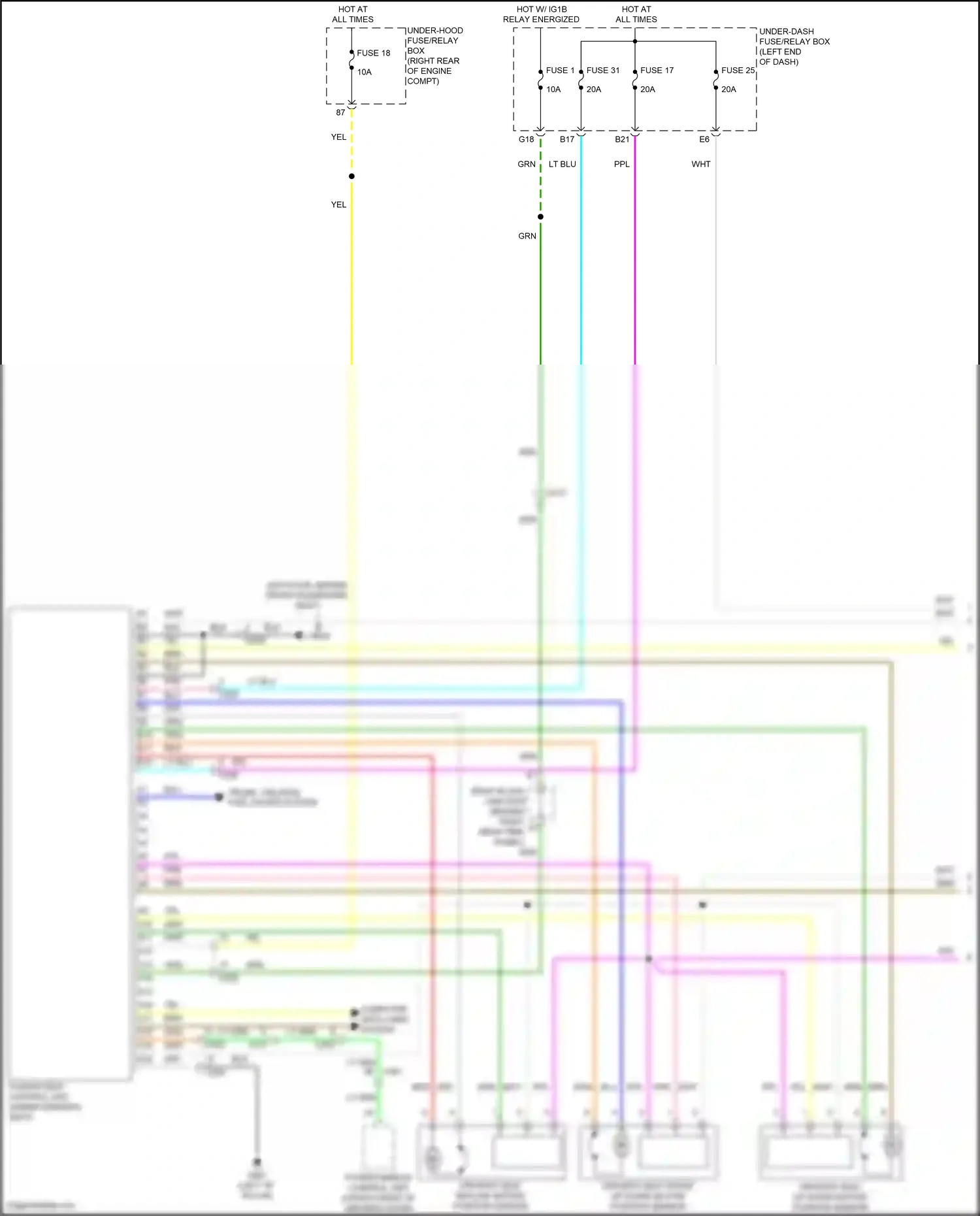 Wiring diagram computer data lines system for Honda Odyssey V facelift 2 (2020-2024) (19 of 87)