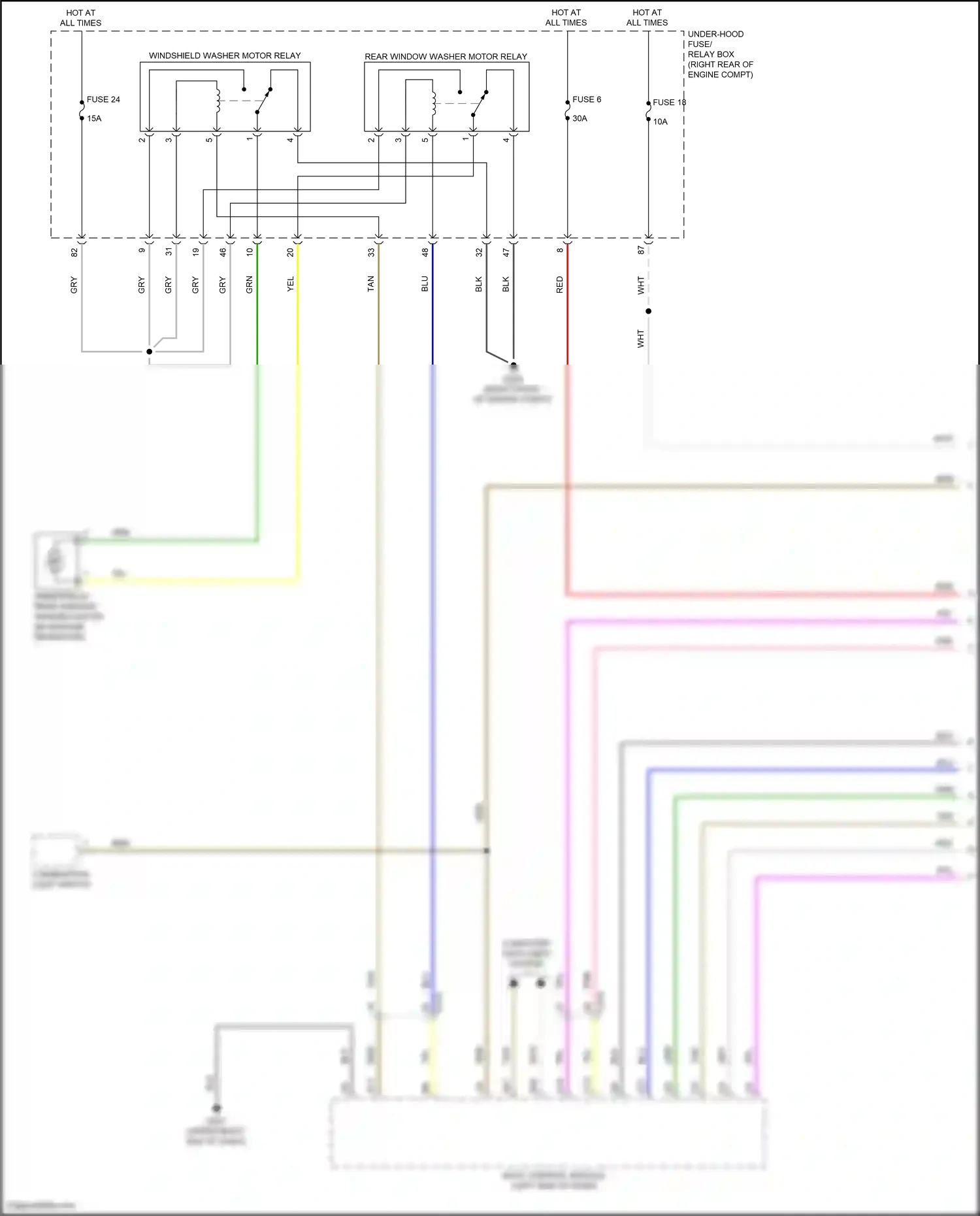 Wiring diagram computer data lines system for Honda Odyssey V facelift 2 (2020-2024) (54 of 87)