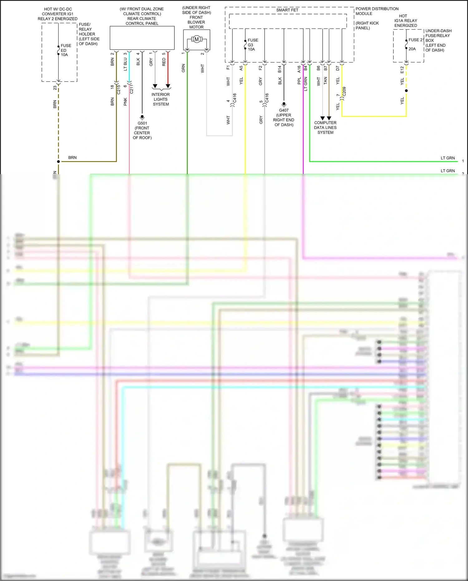 Wiring diagram computer data lines system for Honda Odyssey V facelift 2 (2020-2024) (21 of 87)