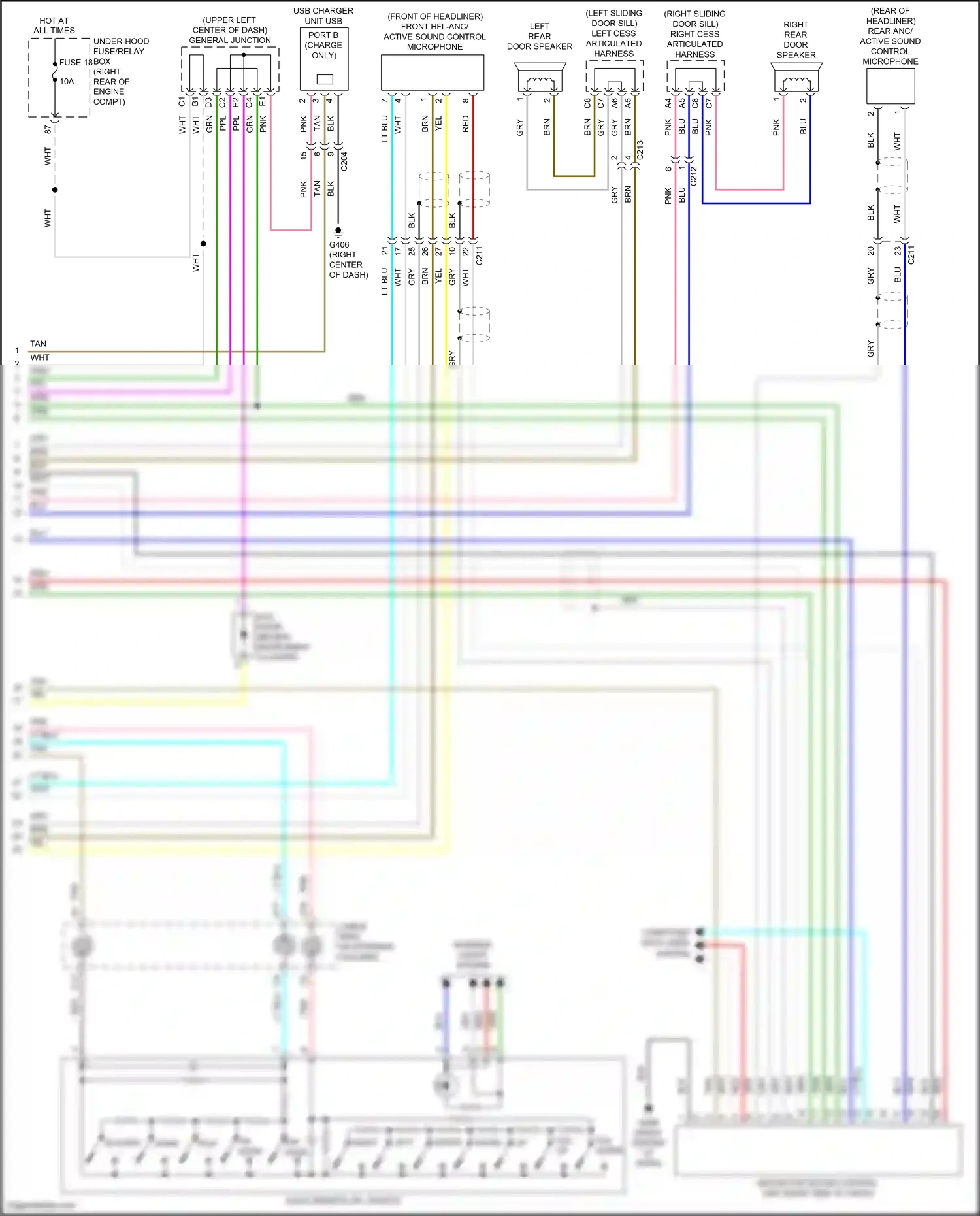 Wiring diagram computer data lines system for Honda Odyssey V facelift 2 (2020-2024) (4 of 87)