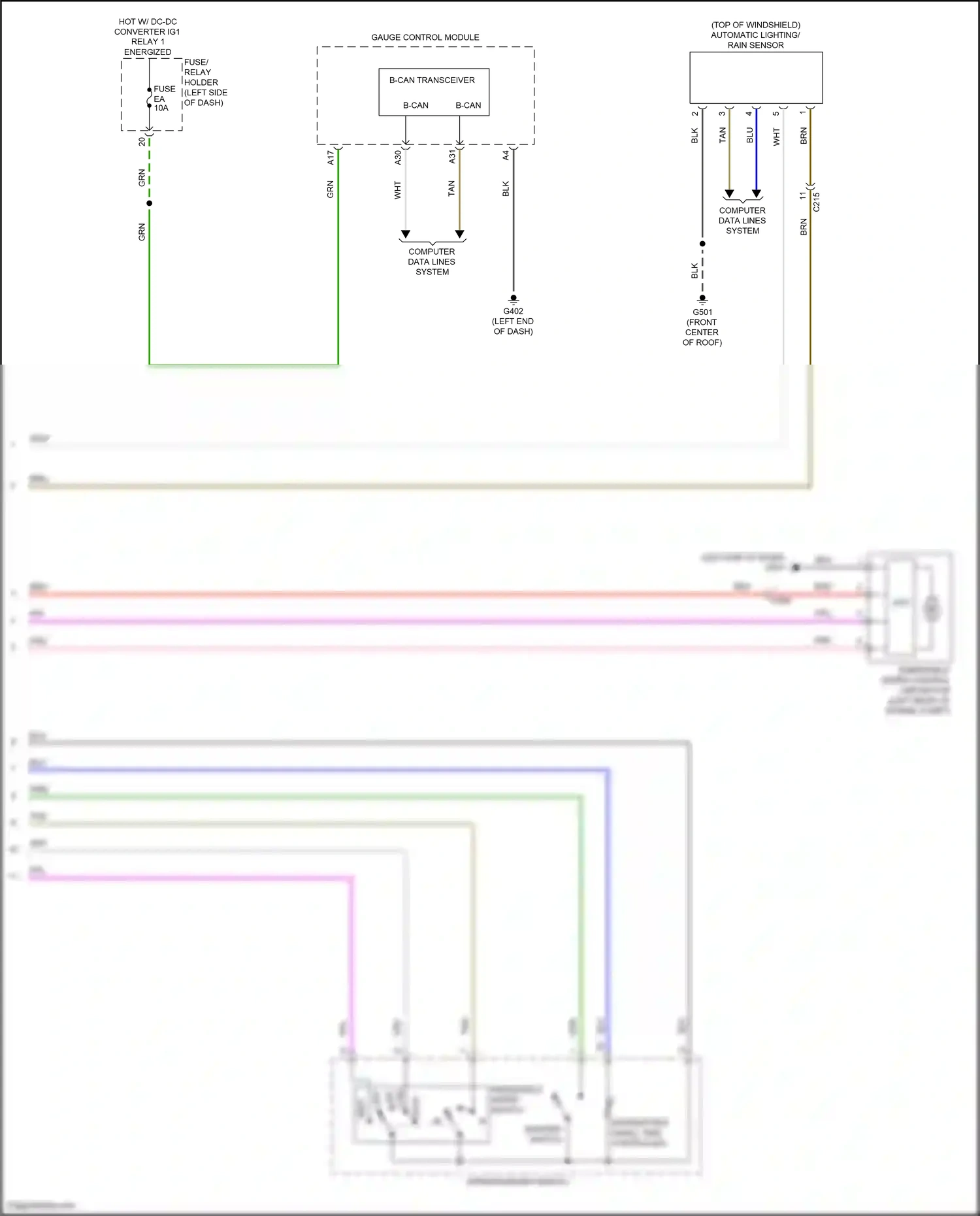 Wiring diagram computer data lines system for Honda Odyssey V facelift 2 (2020-2024) (55 of 87)