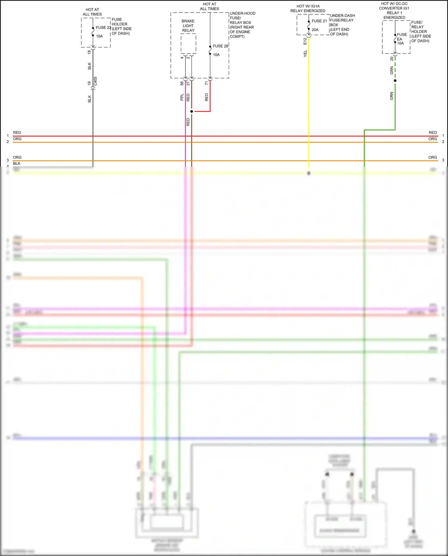 Wiring diagram computer data lines system for Honda Odyssey V facelift 2 (2020-2024) (86 of 87)
