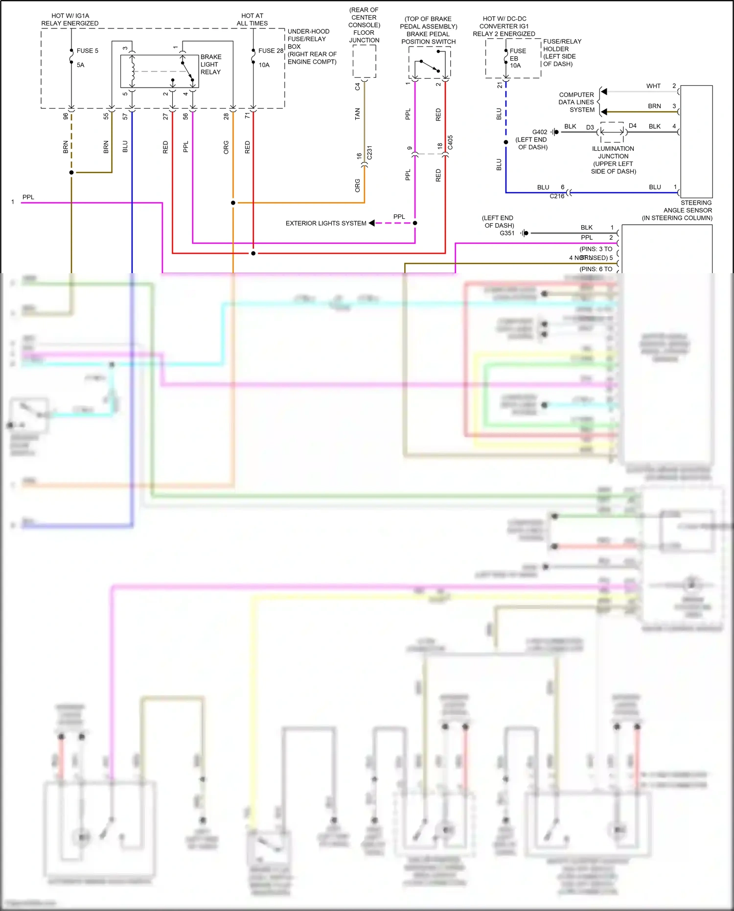 Wiring diagram computer data lines system for Honda Odyssey V facelift 2 (2020-2024) (52 of 87)