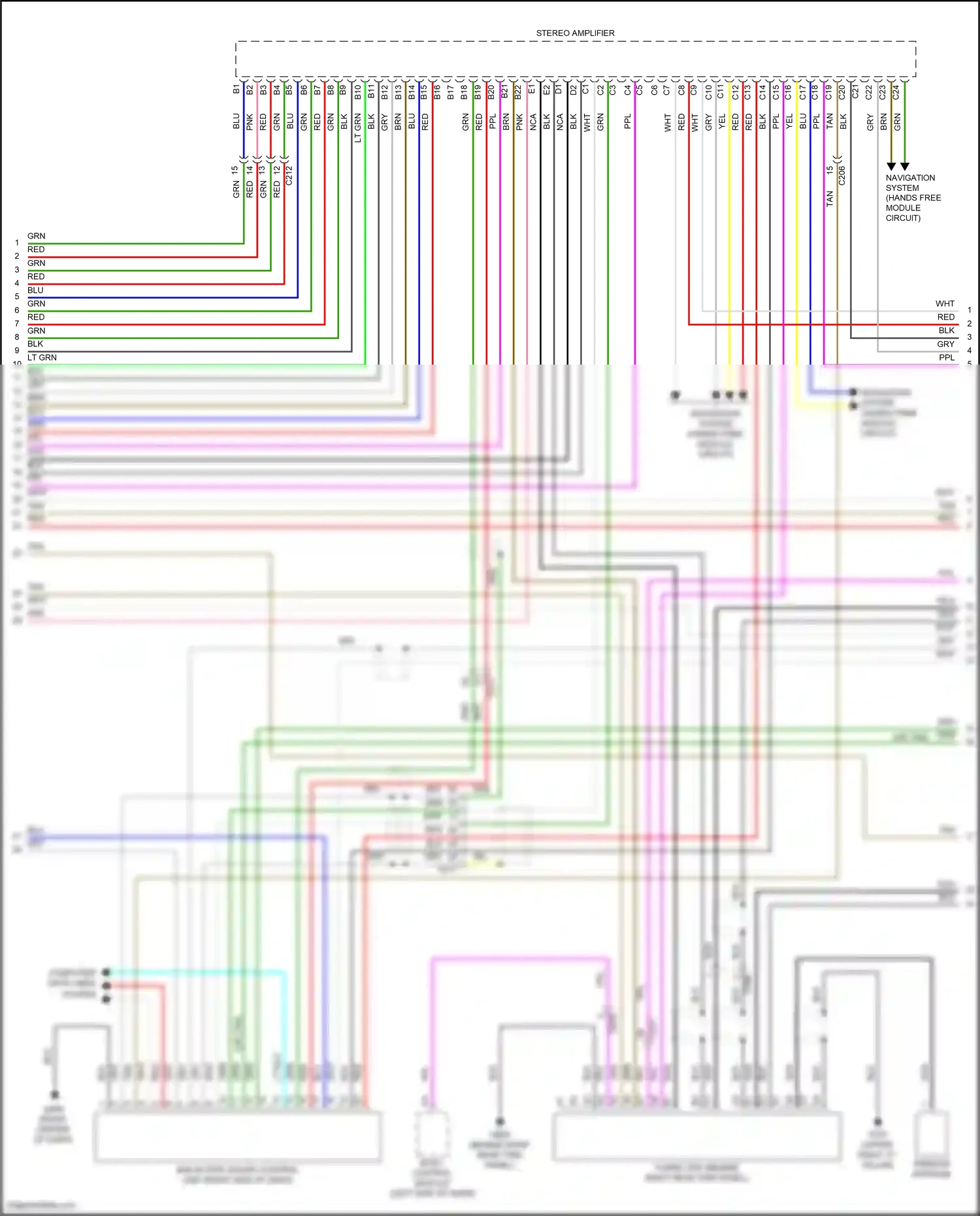 Wiring diagram computer data lines system for Honda Odyssey V facelift 2 (2020-2024) (6 of 87)