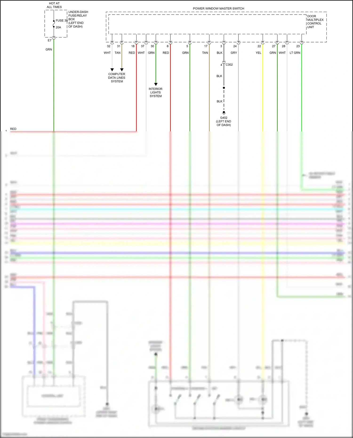 Wiring diagram control unit) for Honda Odyssey V facelift 2 (2020-2024) (2 of 7)
