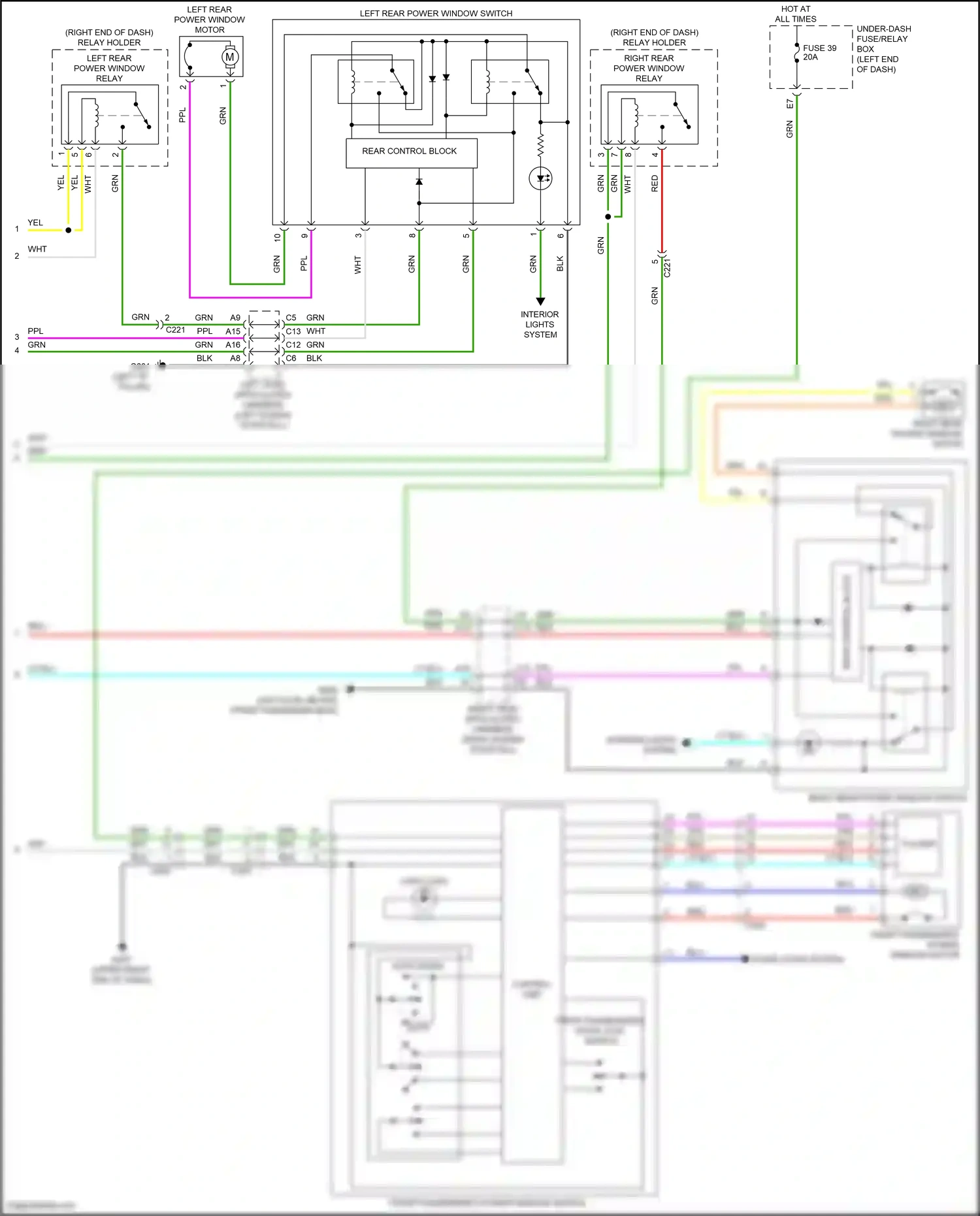 Wiring diagram control unit) for Honda Odyssey V facelift 2 (2020-2024) (6 of 7)