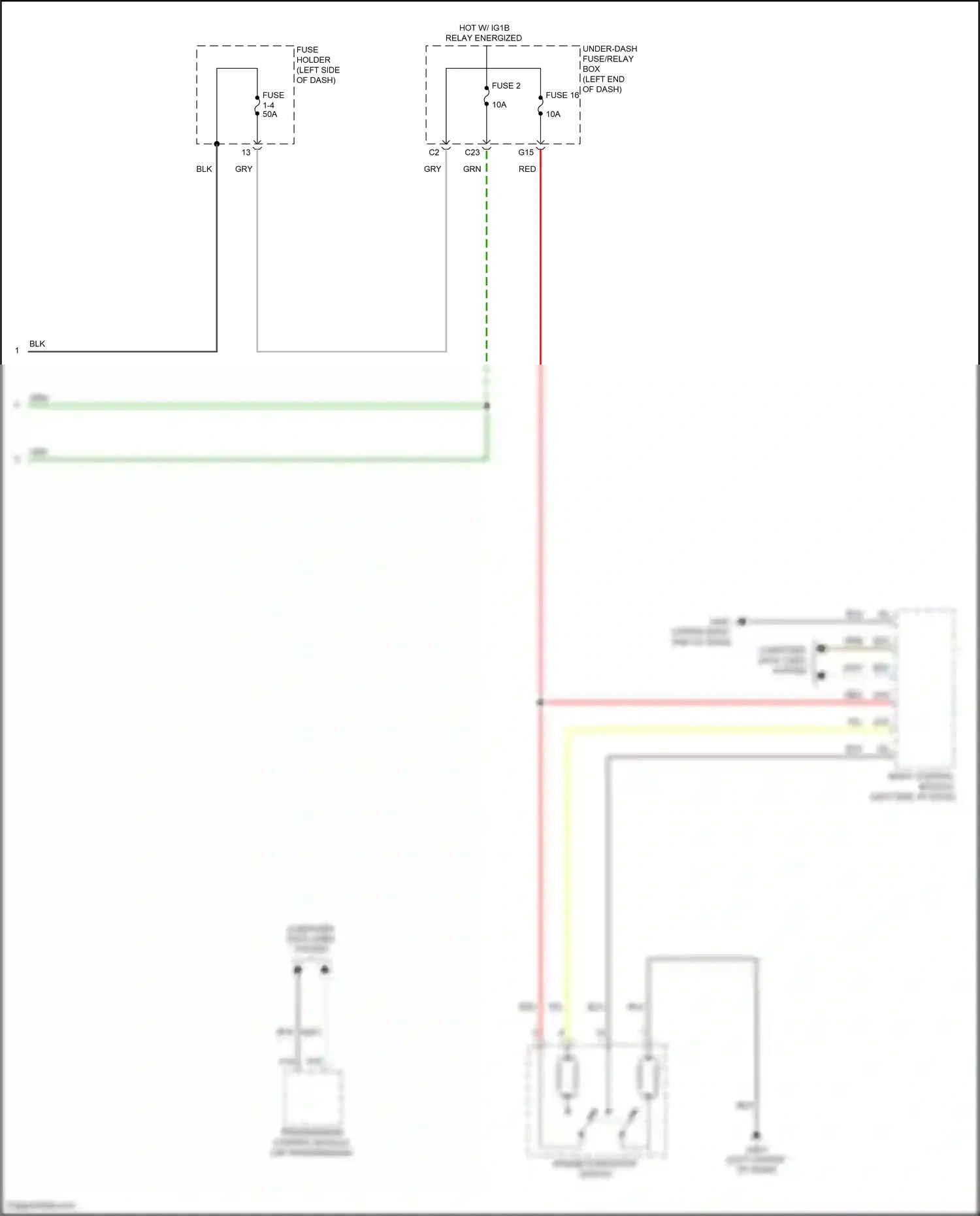 Wiring diagram engine start/stop switch for Honda Odyssey V facelift 2 (2020-2024) (5 of 5)