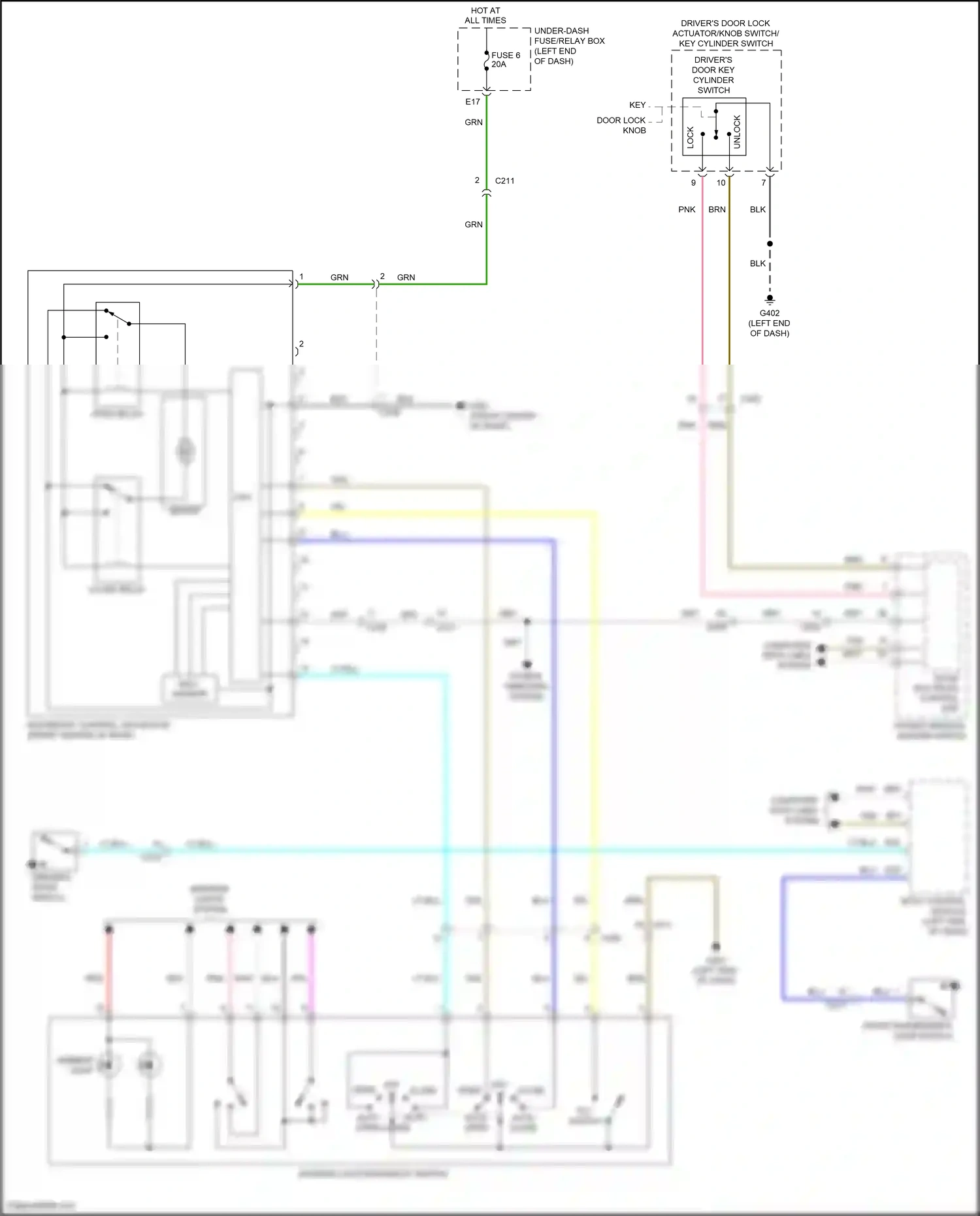 Wiring diagram hall sensor for Honda Odyssey V facelift 2 (2020-2024) (1 of 1)