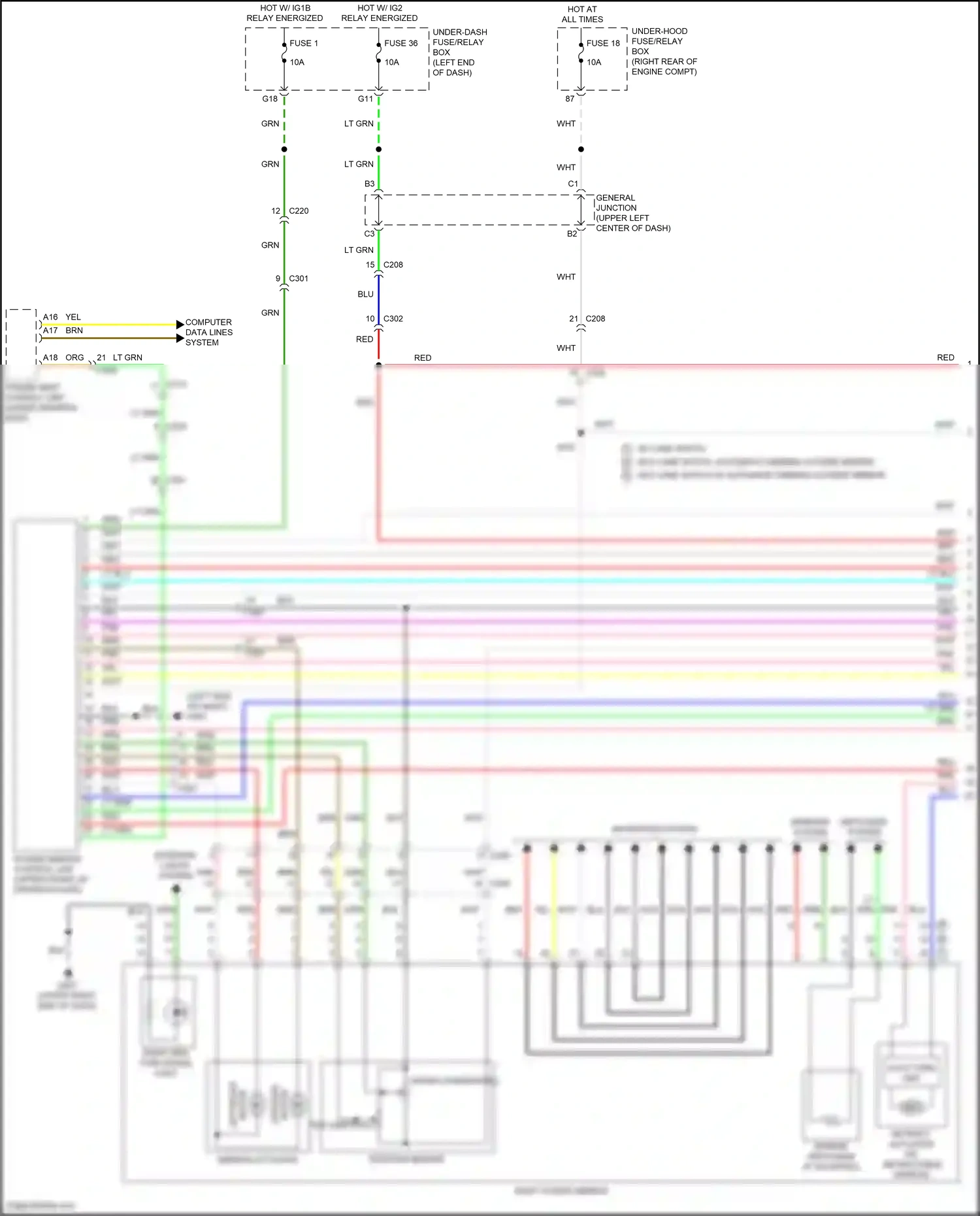 Wiring diagram position sensor for Honda Odyssey V facelift 2 (2020-2024) (1 of 2)