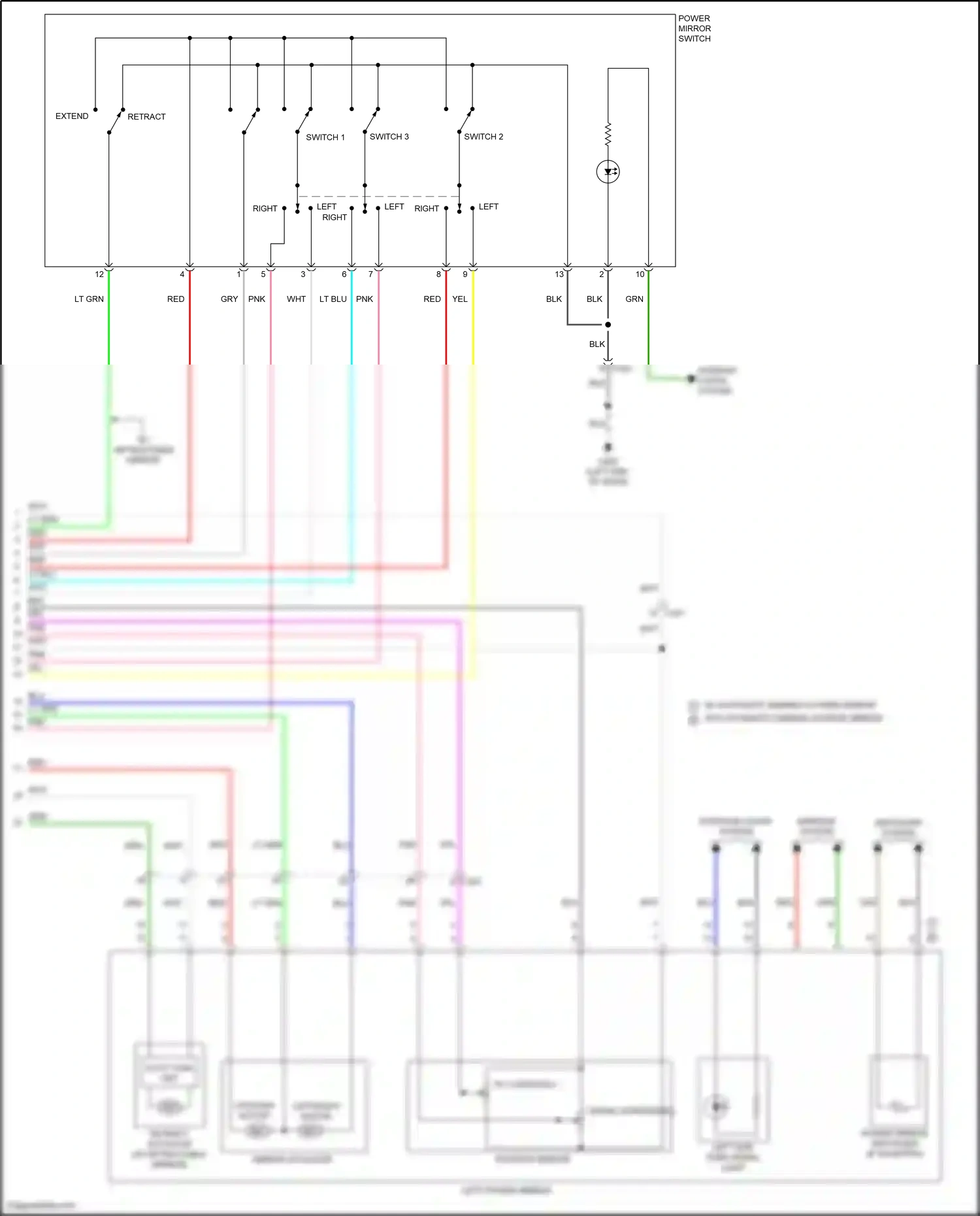 Wiring diagram position sensor for Honda Odyssey V facelift 2 (2020-2024) (2 of 2)