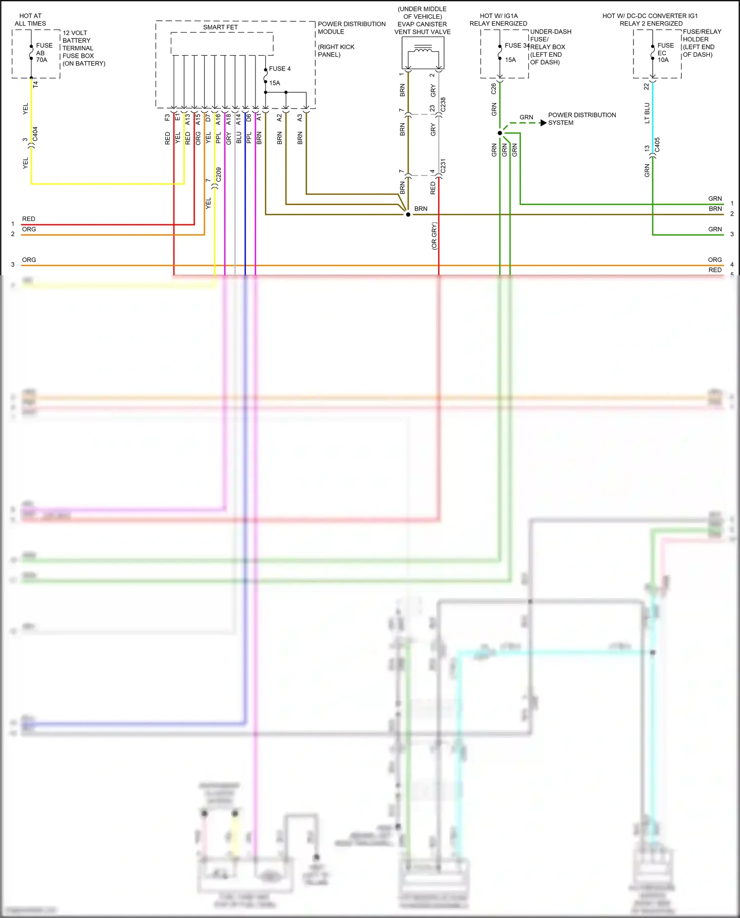 Wiring diagram power distribution module for Honda Odyssey V facelift 2 (2020-2024) (19 of 19)