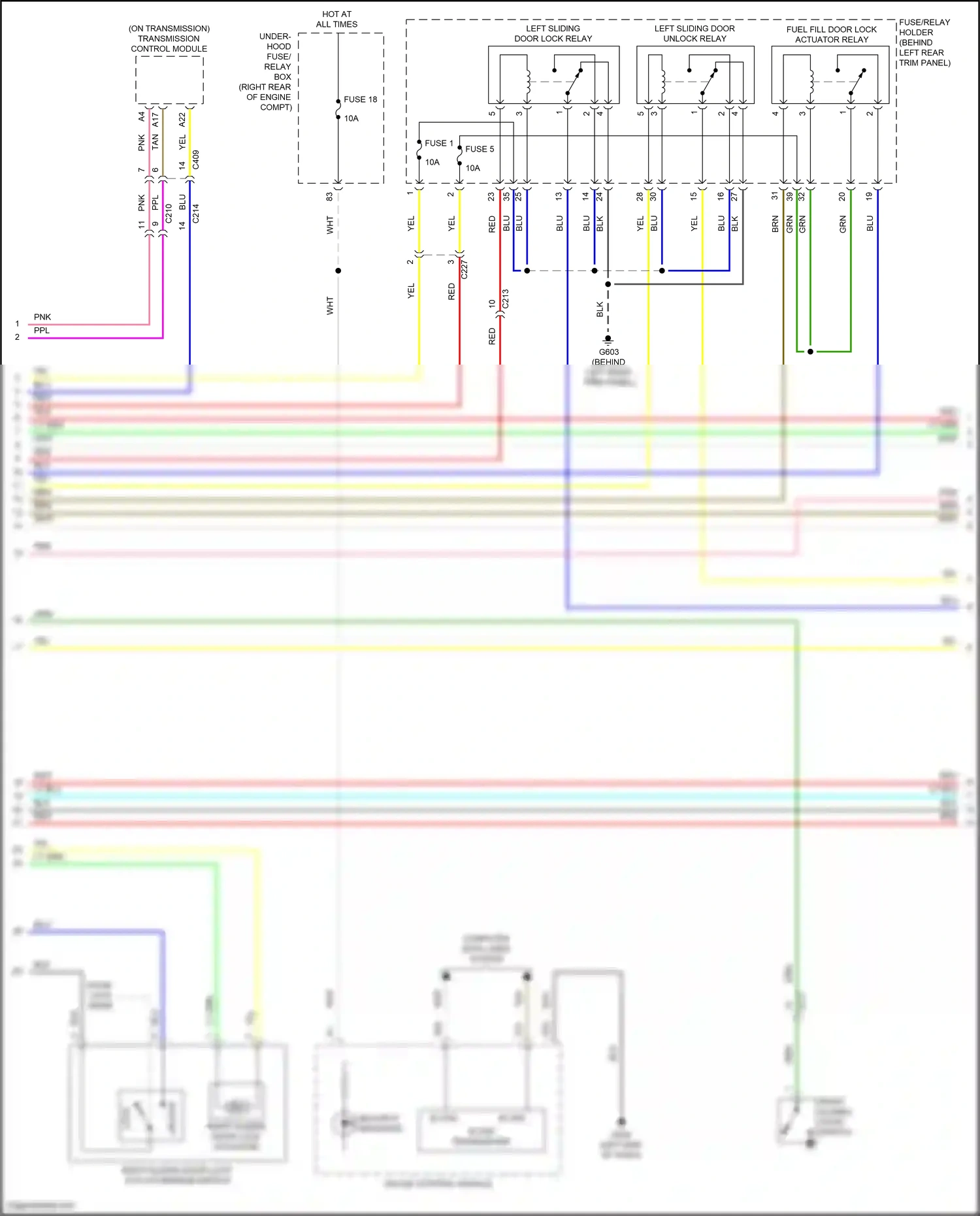 Wiring diagram security indicator for Honda Odyssey V facelift 2 (2020-2024) (1 of 3)