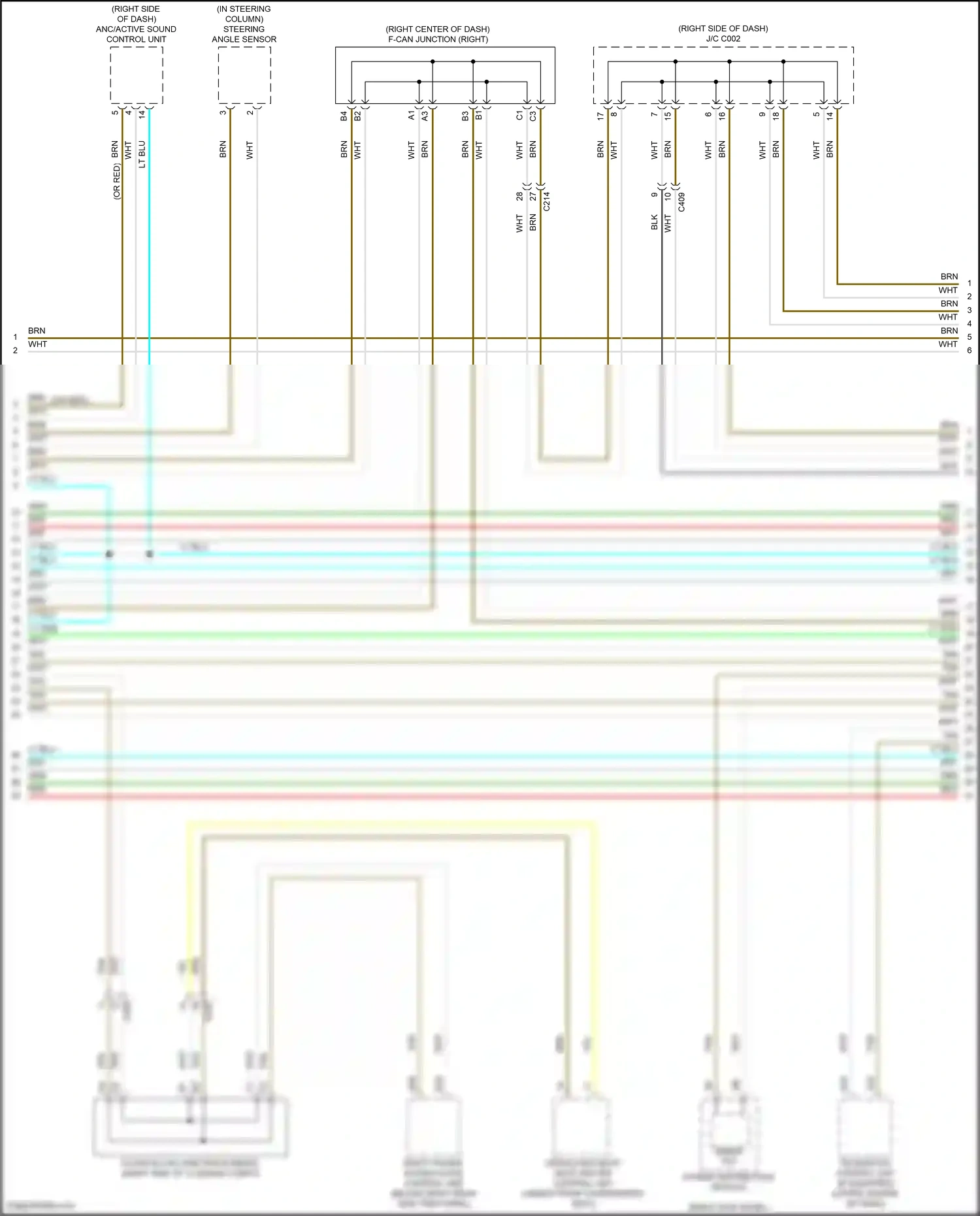 Wiring diagram steering angle sensor for Honda Odyssey V facelift 2 (2020-2024) (2 of 5)