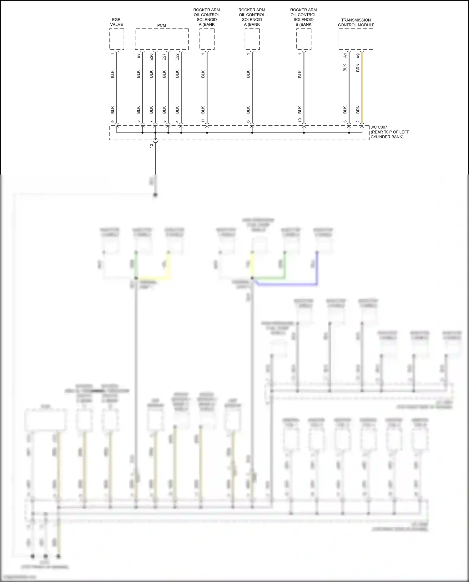 Wiring diagram transmission control module for Honda Odyssey V facelift 2 (2020-2024) (5 of 15)