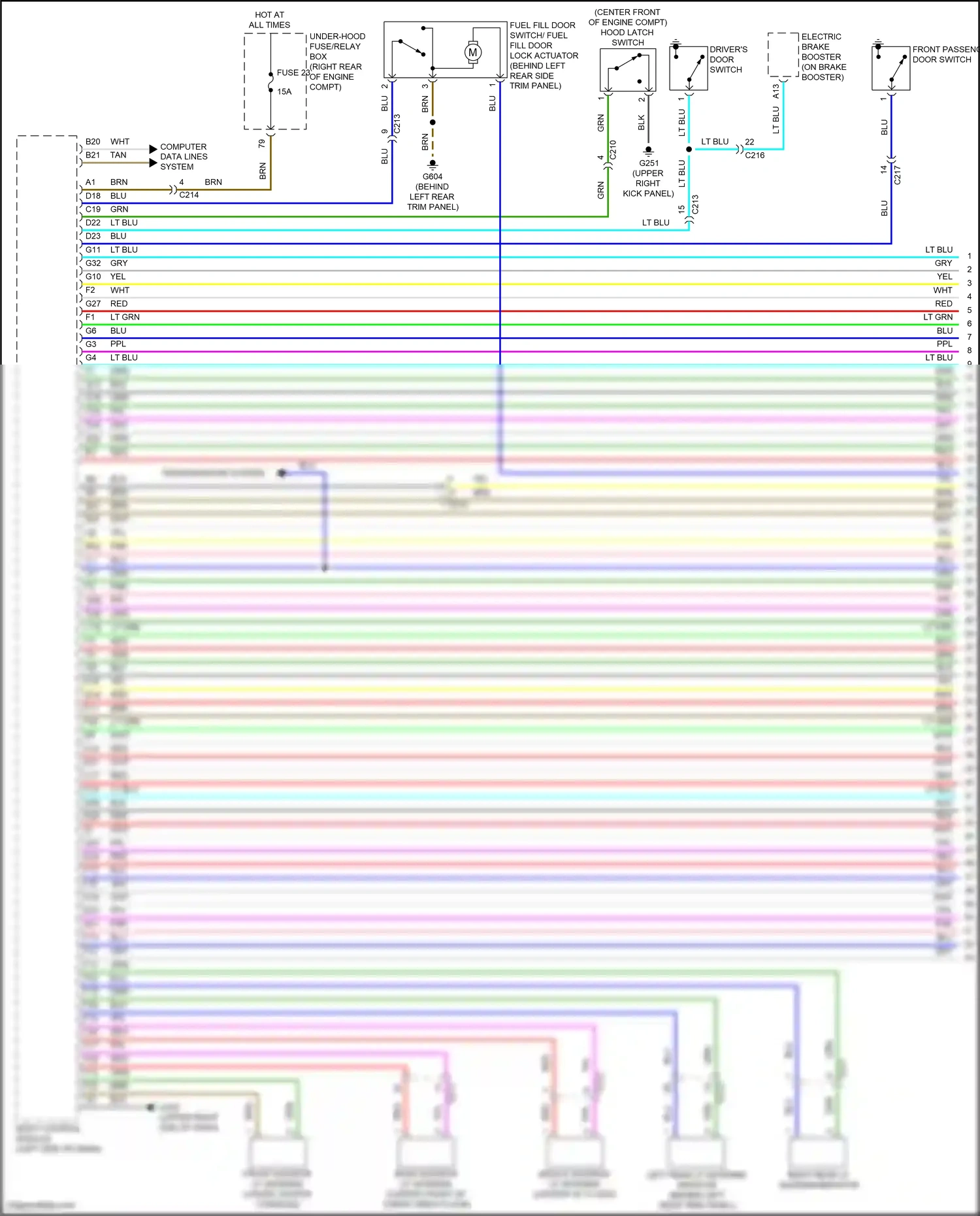 Wiring diagram transmissions system for Honda Odyssey V facelift 2 (2020-2024) (1 of 5)