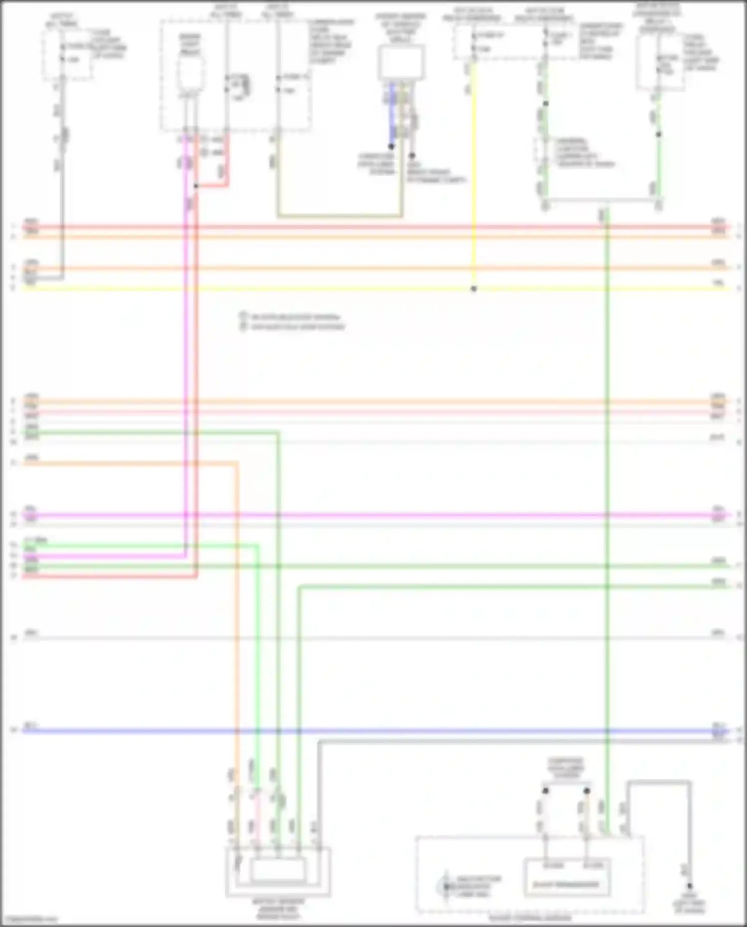 Odyssey Honda V facelift (2017-2020): Wiring diagram engine performance 3.5l (2 of 8)