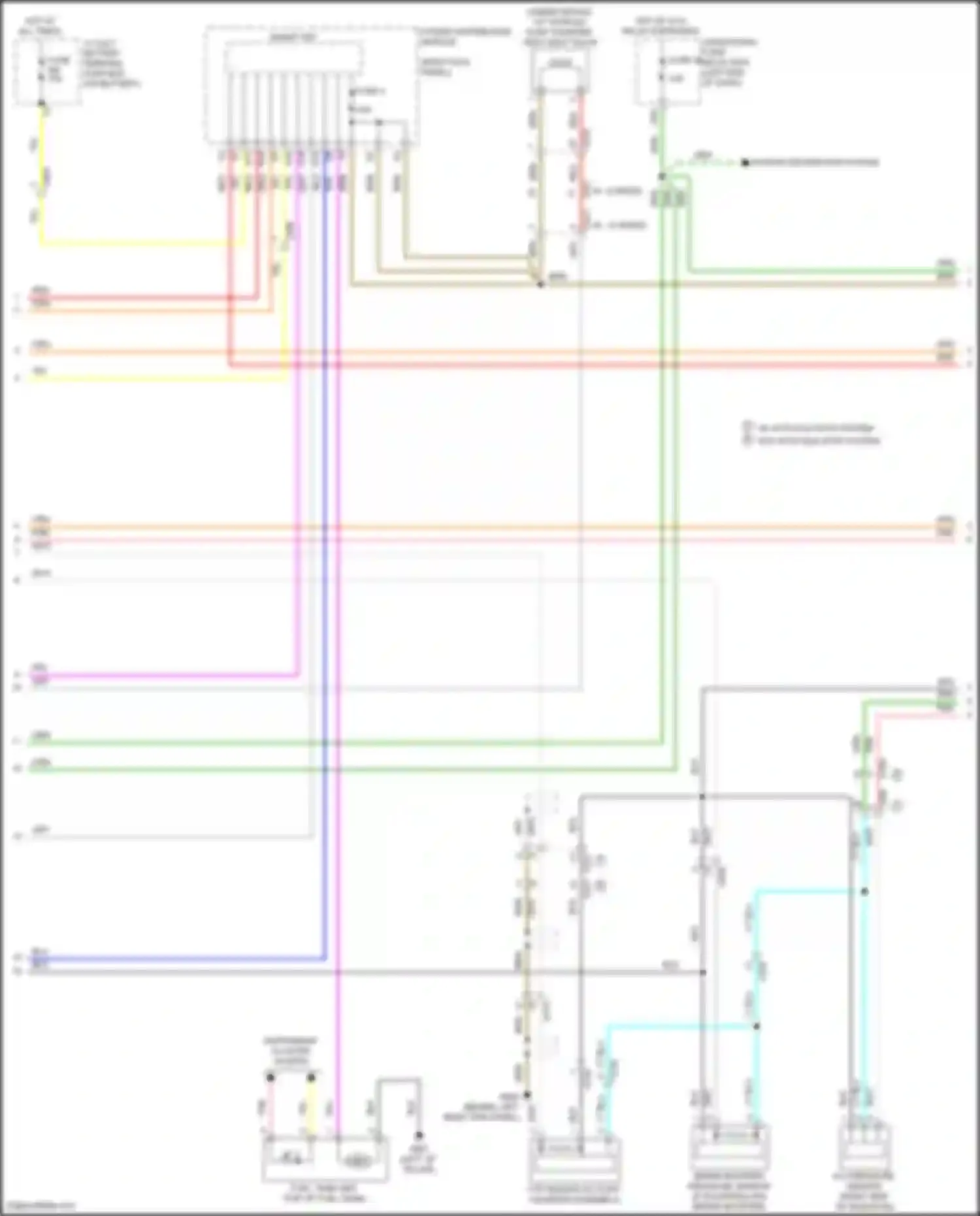 Odyssey Honda V facelift (2017-2020): Wiring diagram engine performance 3.5l (3 of 8)