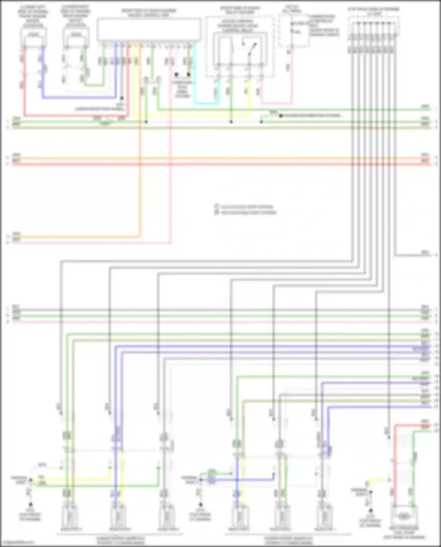 Odyssey Honda V facelift (2017-2020): Wiring diagram engine performance 3.5l (4 of 8)