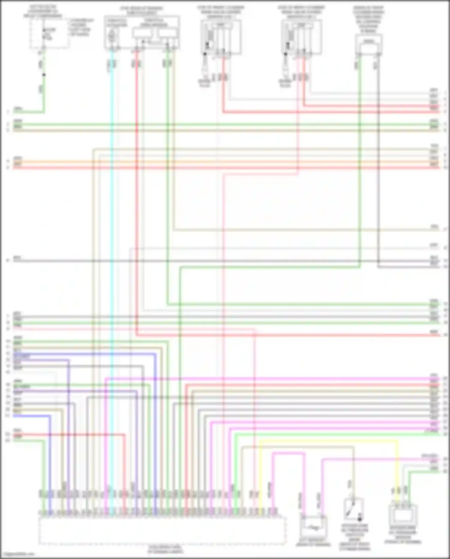 Odyssey Honda V facelift (2017-2020): Wiring diagram engine performance 3.5l (5 of 8)