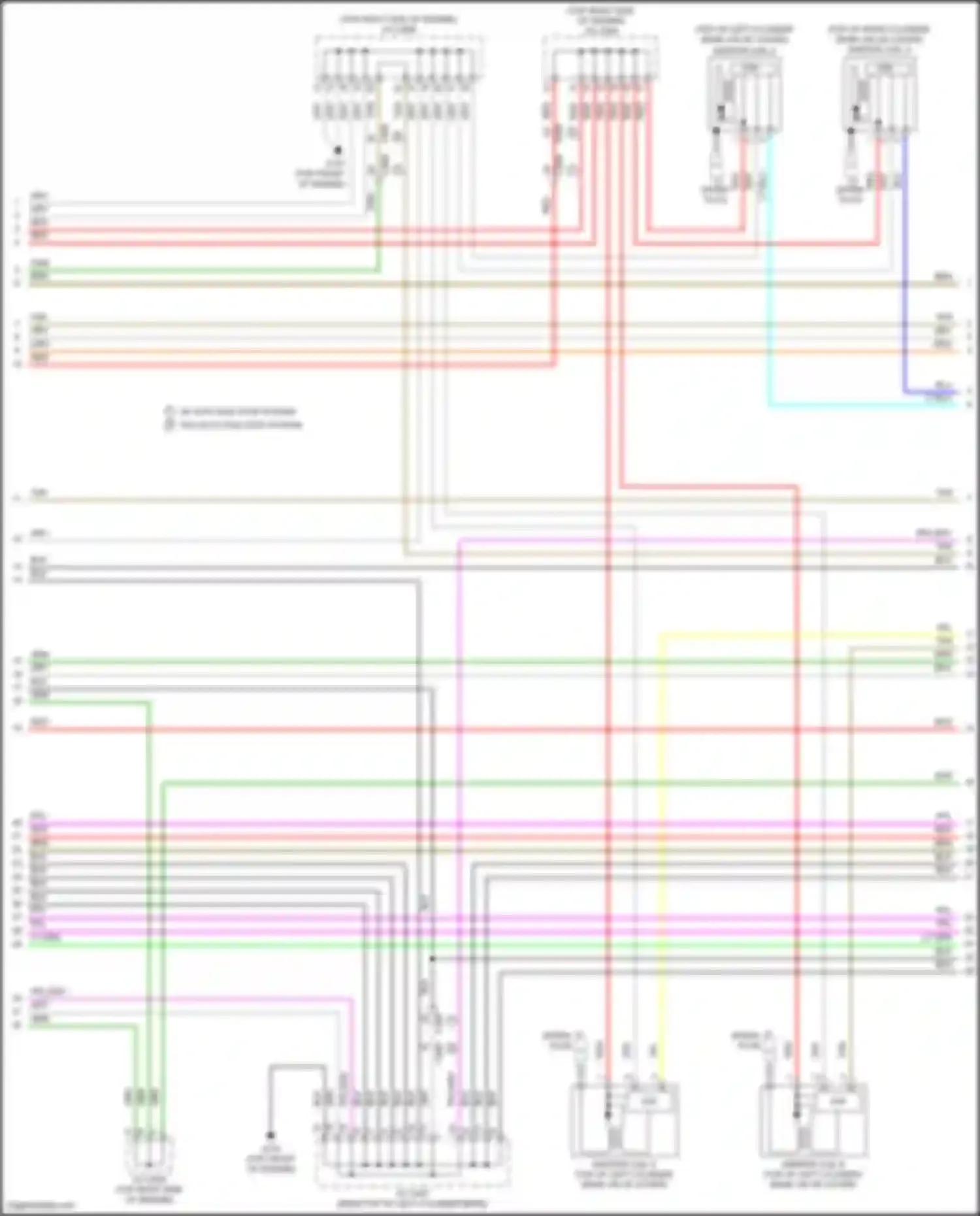 Odyssey Honda V facelift (2017-2020): Wiring diagram engine performance 3.5l (6 of 8)