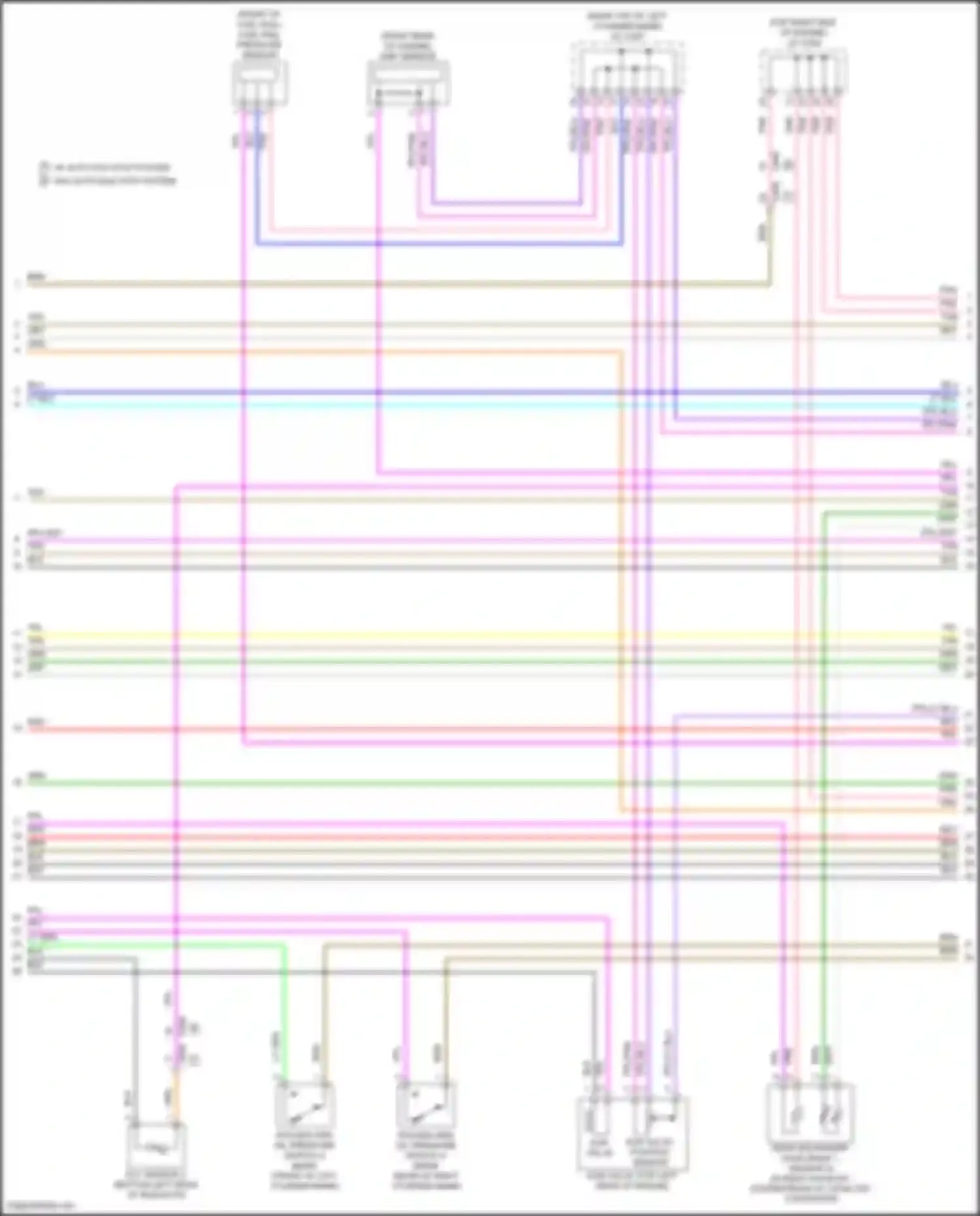 Odyssey Honda V facelift (2017-2020): Wiring diagram engine performance 3.5l (7 of 8)