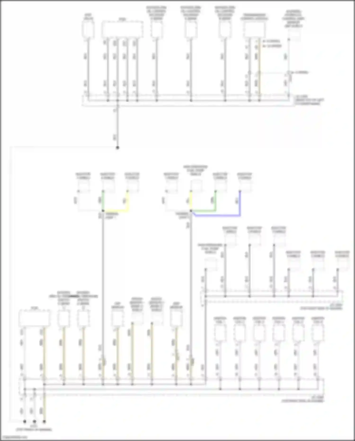Odyssey Honda V facelift (2017-2020): Ground distribution circuit (6 of 6)