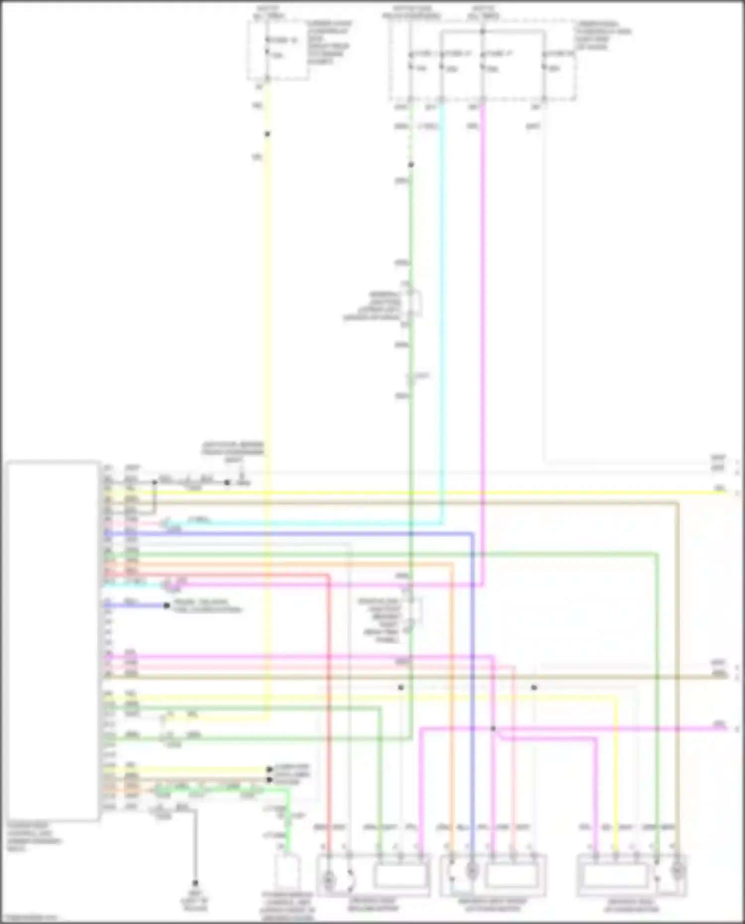 Odyssey Honda V facelift (2017-2020): Memory seat circuit (1 of 2)