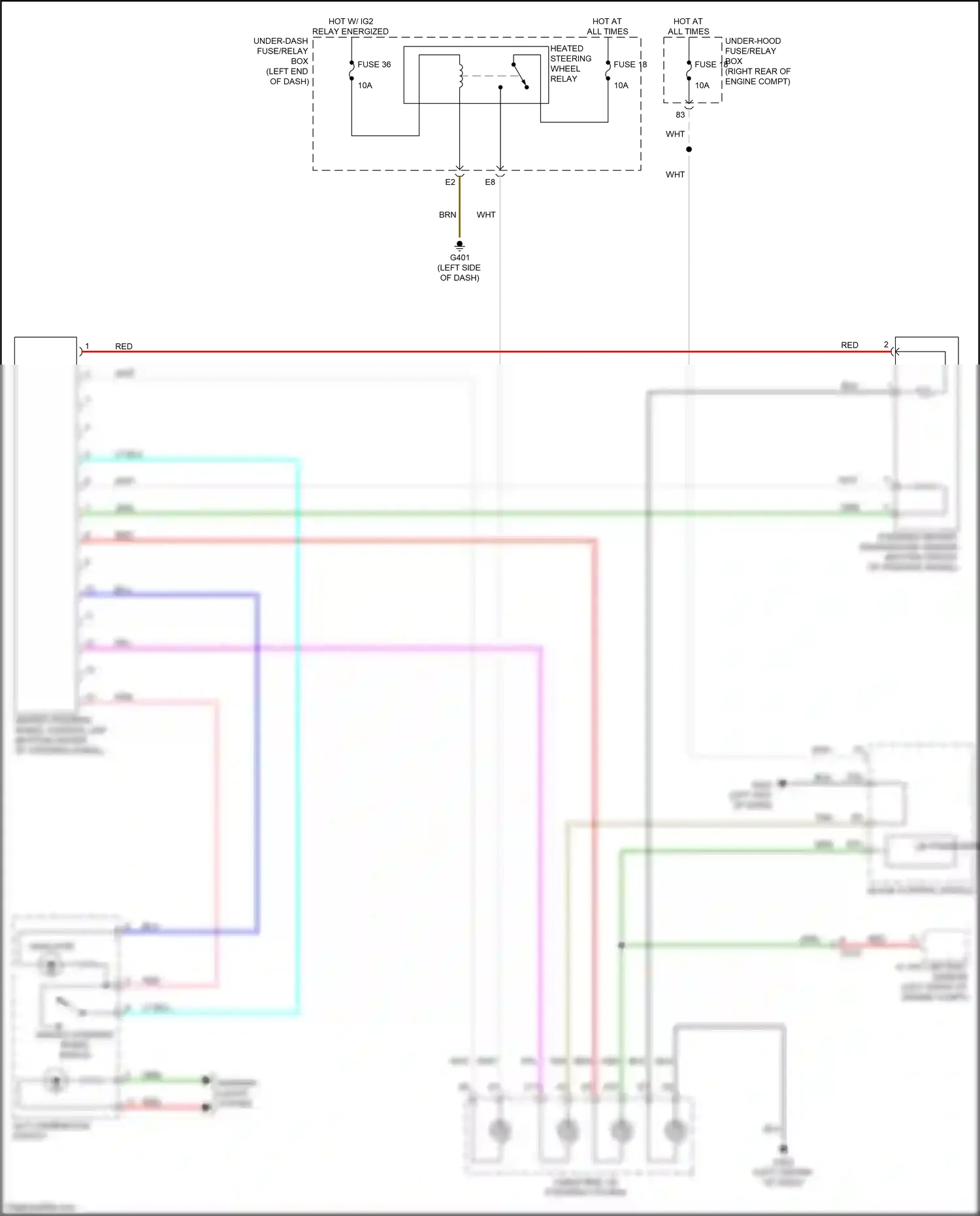 Wiring diagram acc combination switch for Honda Odyssey V facelift (2017-2020) (2 of 4)