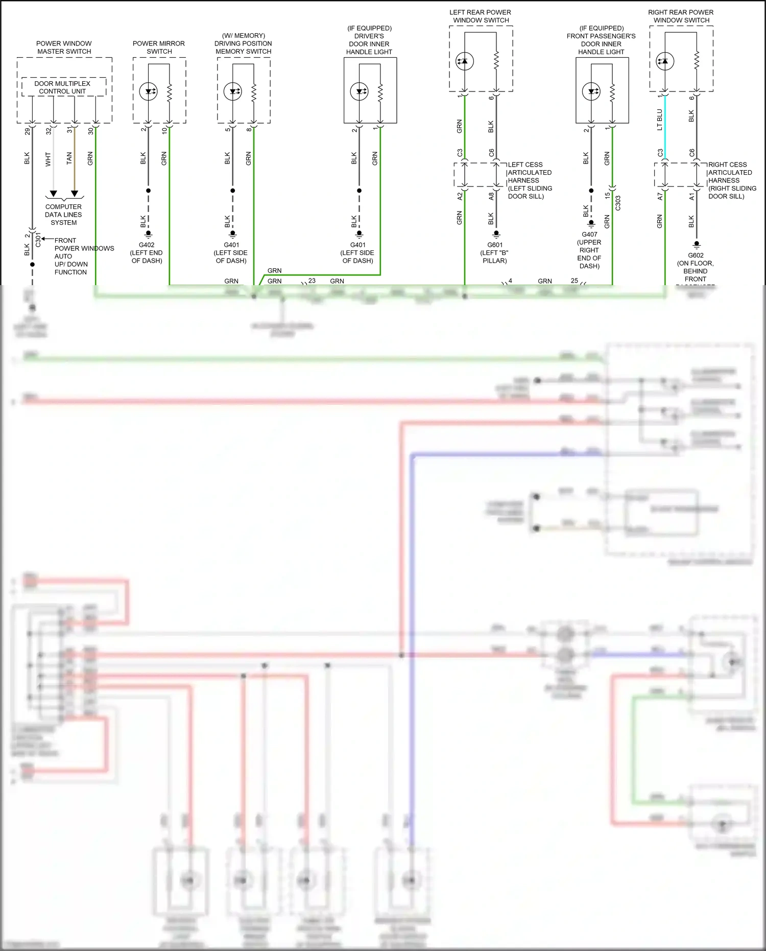 Wiring diagram acc combination switch for Honda Odyssey V facelift (2017-2020) (3 of 4)