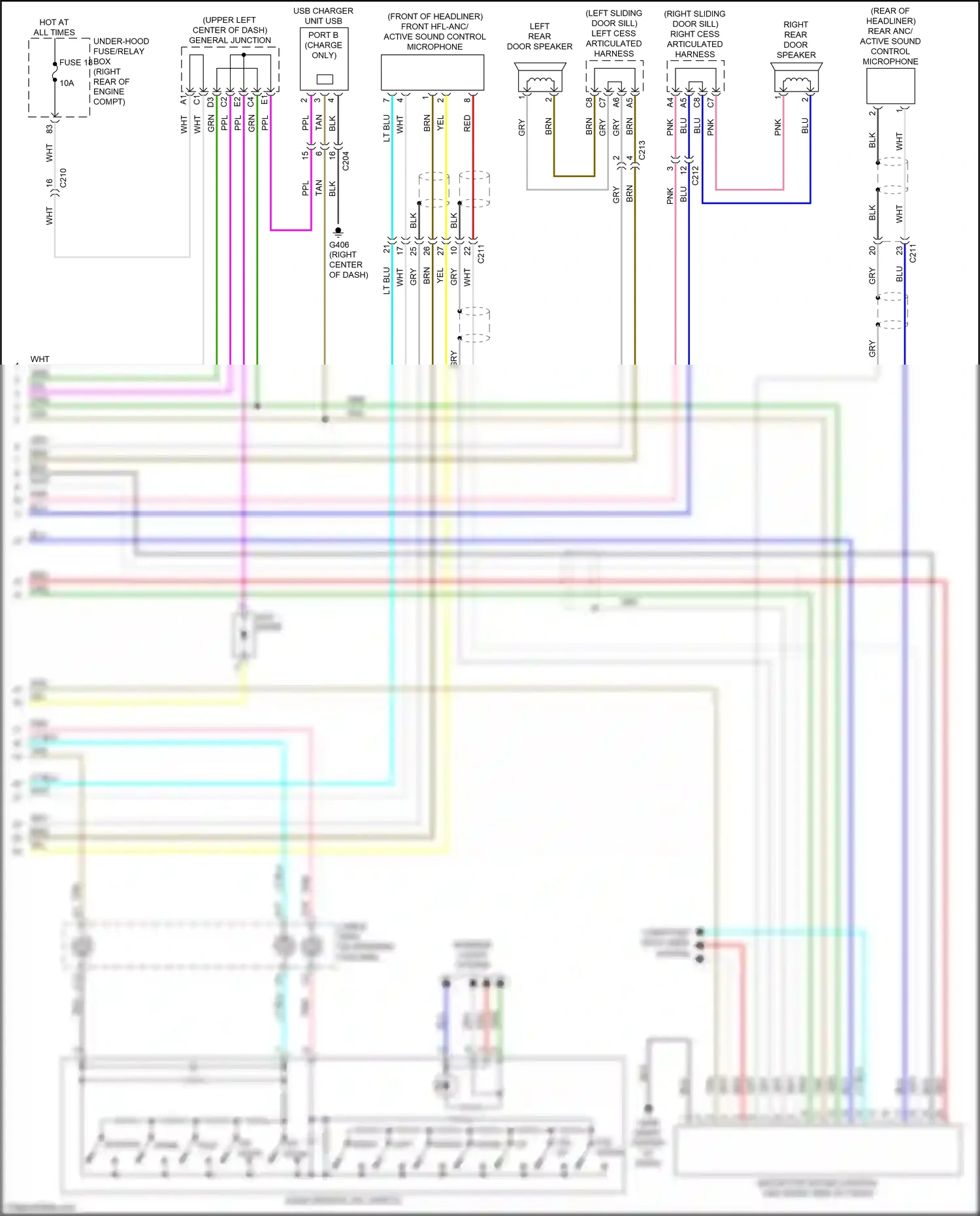 Wiring diagram acc diode for Honda Odyssey V facelift (2017-2020) (2 of 2)