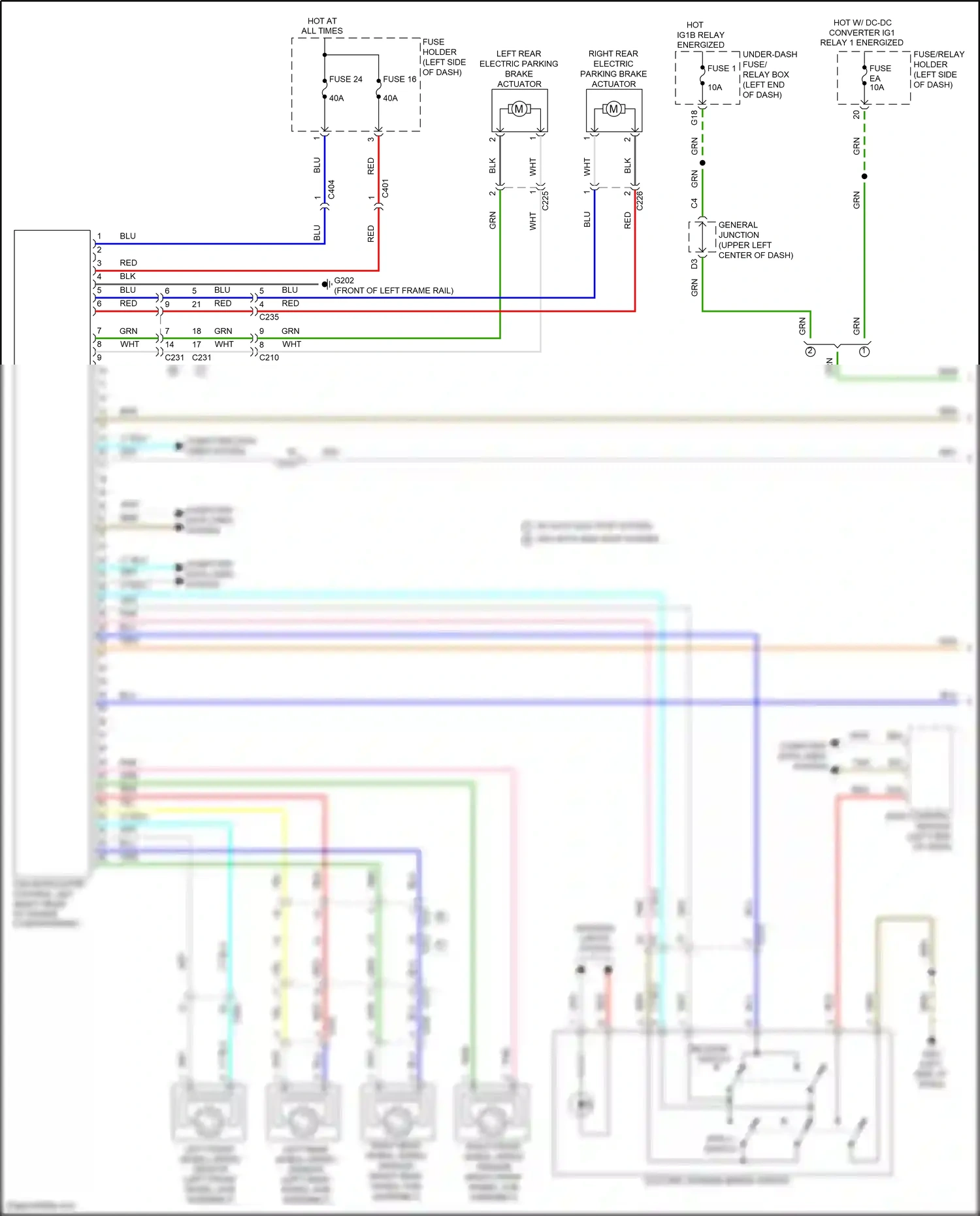 Wiring diagram apply switch for Honda Odyssey V facelift (2017-2020) (1 of 2)