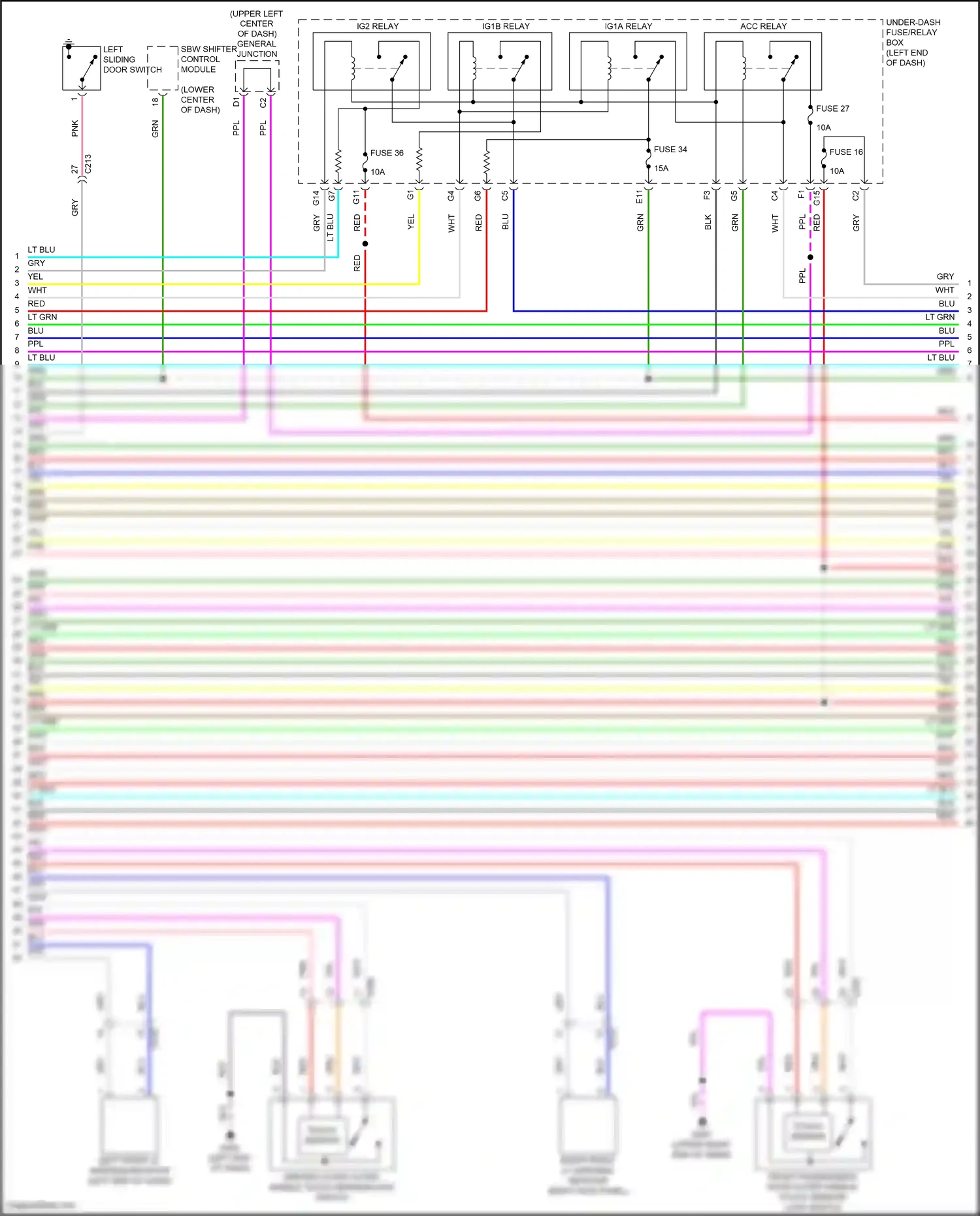 Wiring diagram blu for Honda Odyssey V facelift (2017-2020) (35 of 129)