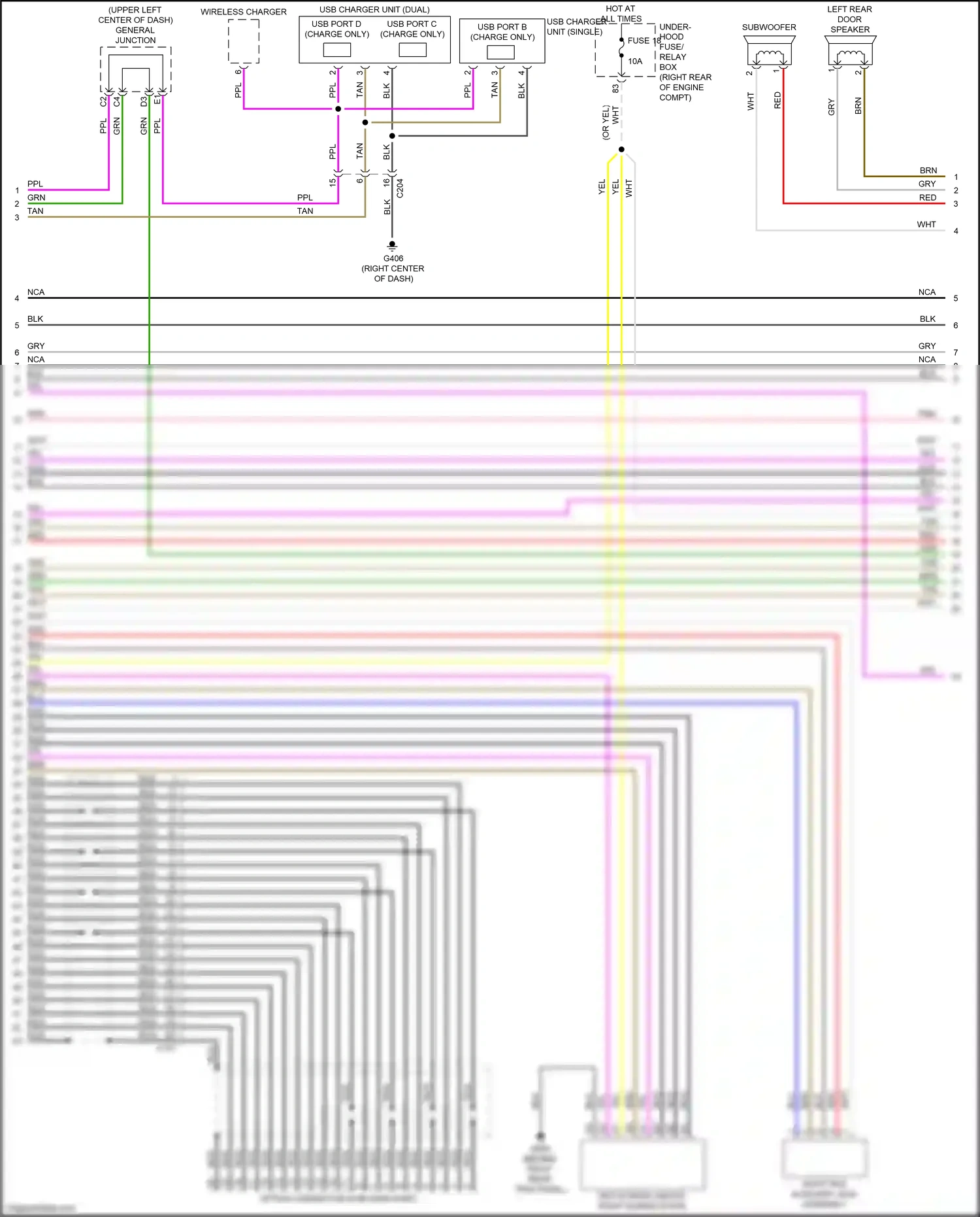 Wiring diagram blu for Honda Odyssey V facelift (2017-2020) (7 of 129)