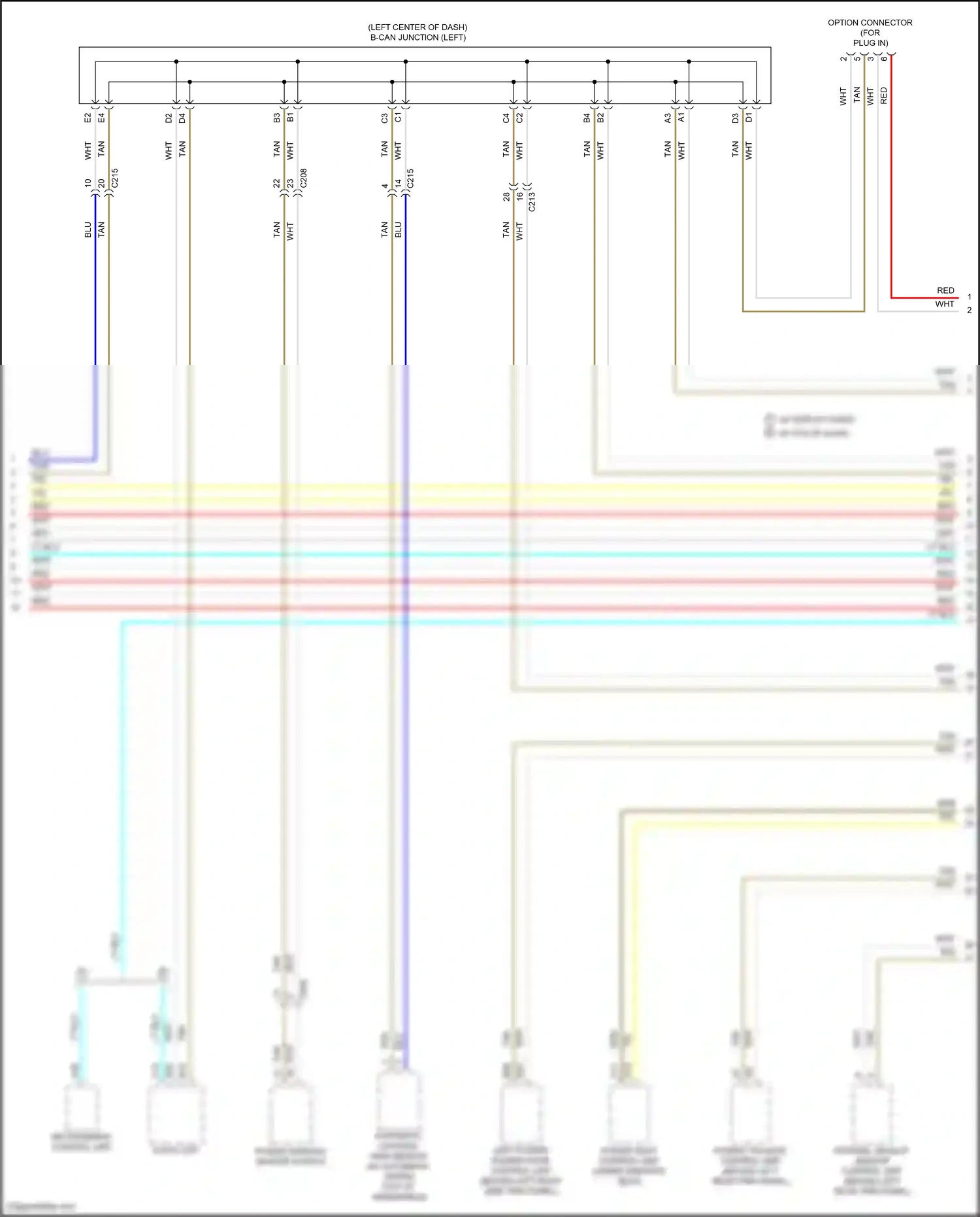 Wiring diagram blu for Honda Odyssey V facelift (2017-2020) (101 of 129)